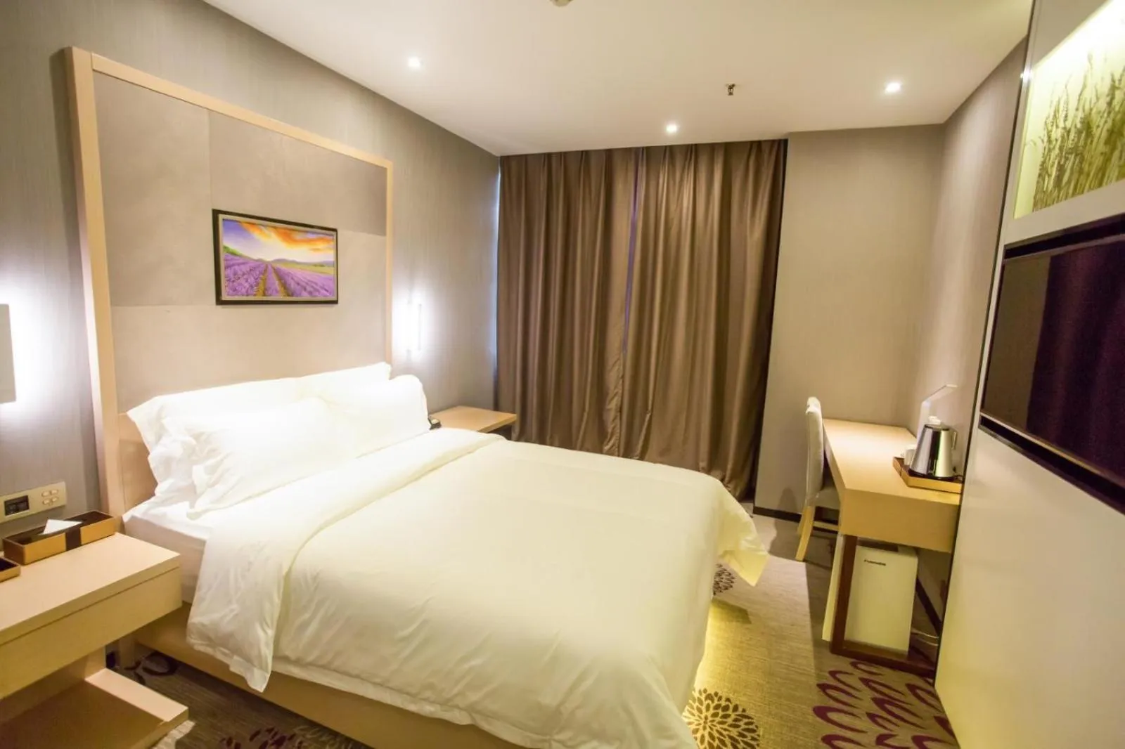 Bed in Lavande Hotel Xuzhou East High-speed Rail Station Jinshanqiao Development Zone Branch