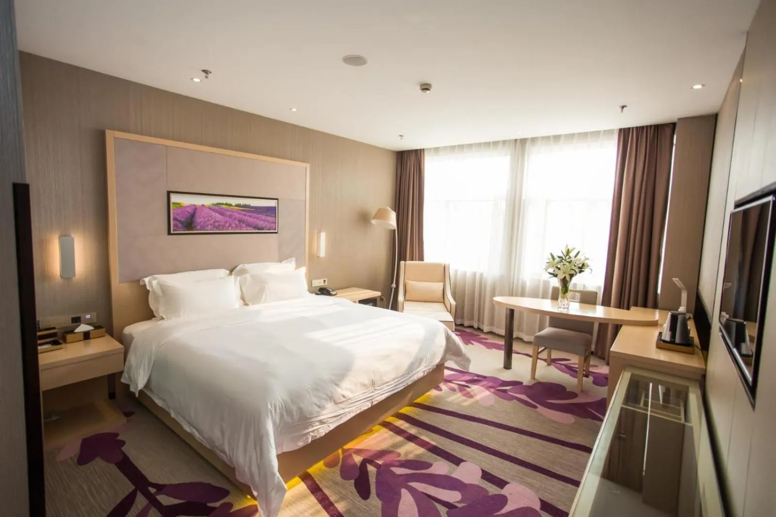Bed in Lavande Hotel Xuzhou East High-speed Rail Station Jinshanqiao Development Zone Branch
