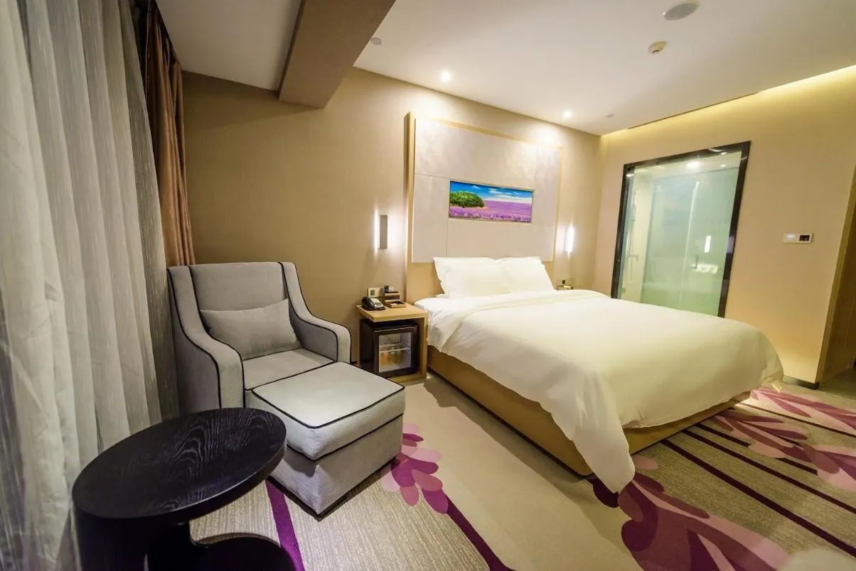 Bed in Lavande Hotel Haining Leather City Yintai Branch