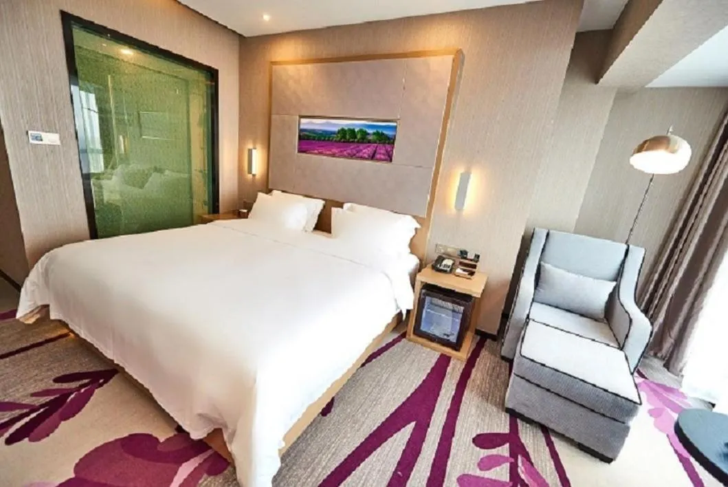 Bed in Lavande Hotel Haining Leather City Yintai Branch