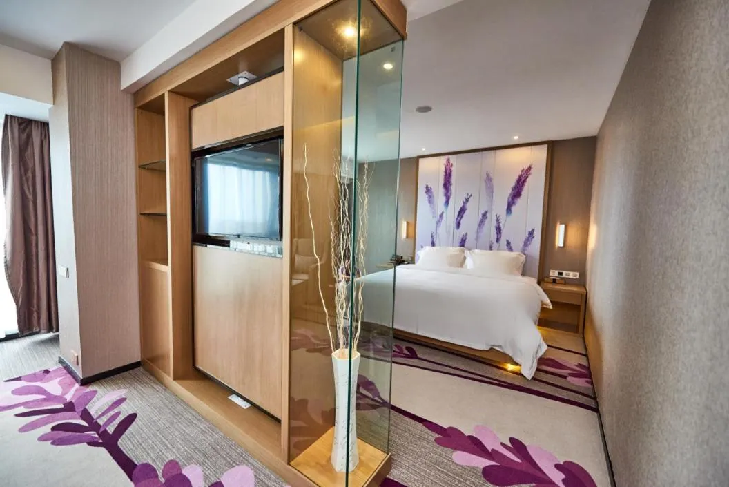 Bed in Lavande Hotel Haining Leather City Yintai Branch