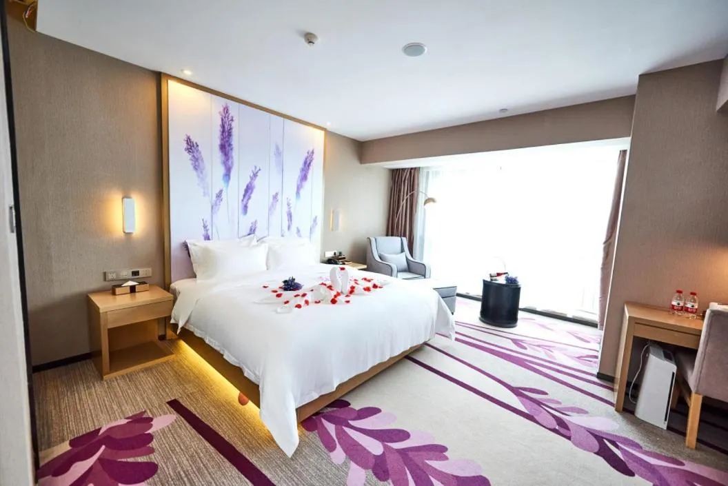 Bed in Lavande Hotel Haining Leather City Yintai Branch