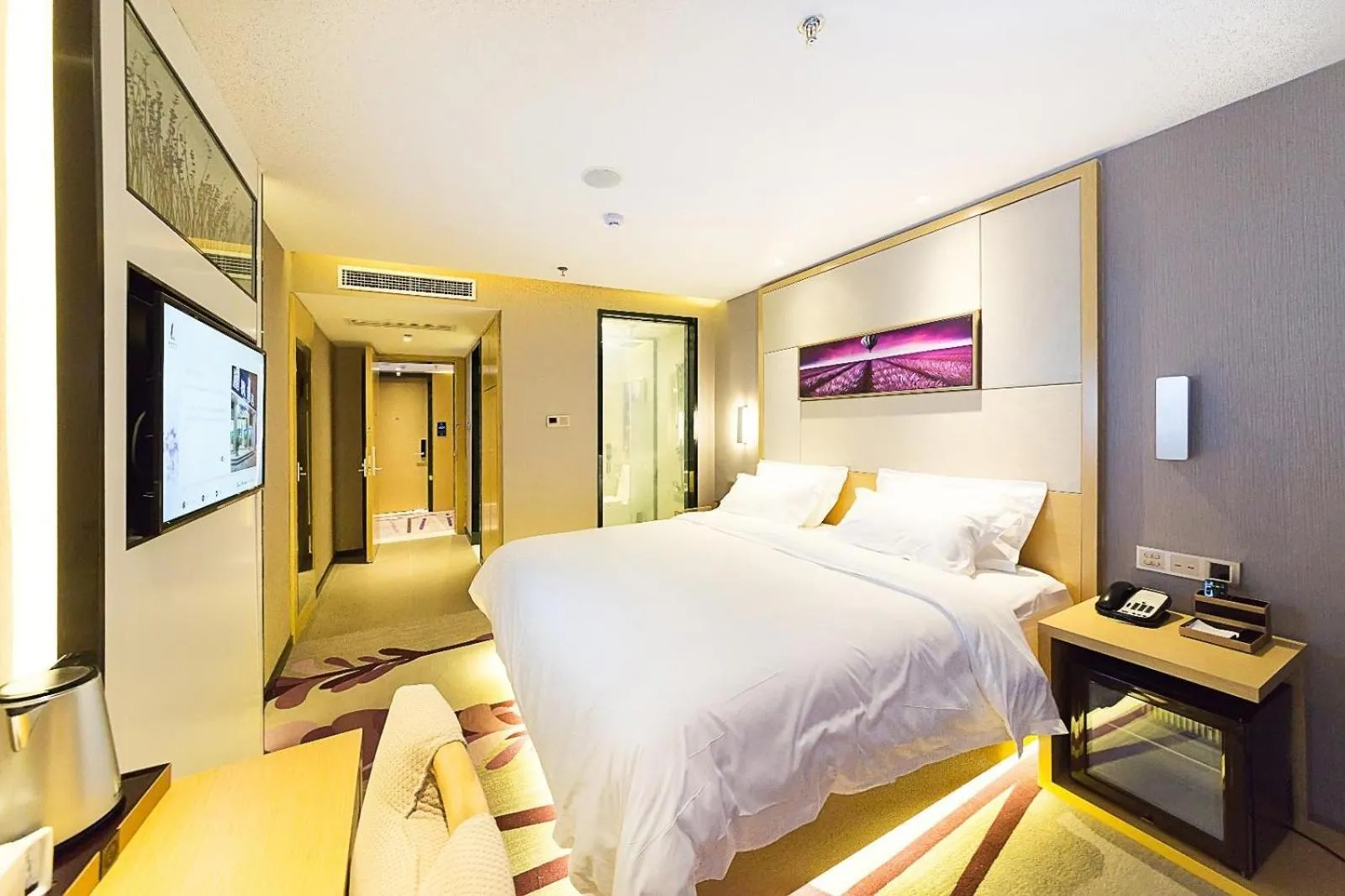 Bed in Lavande Hotels Weihai Weigao Square Branch