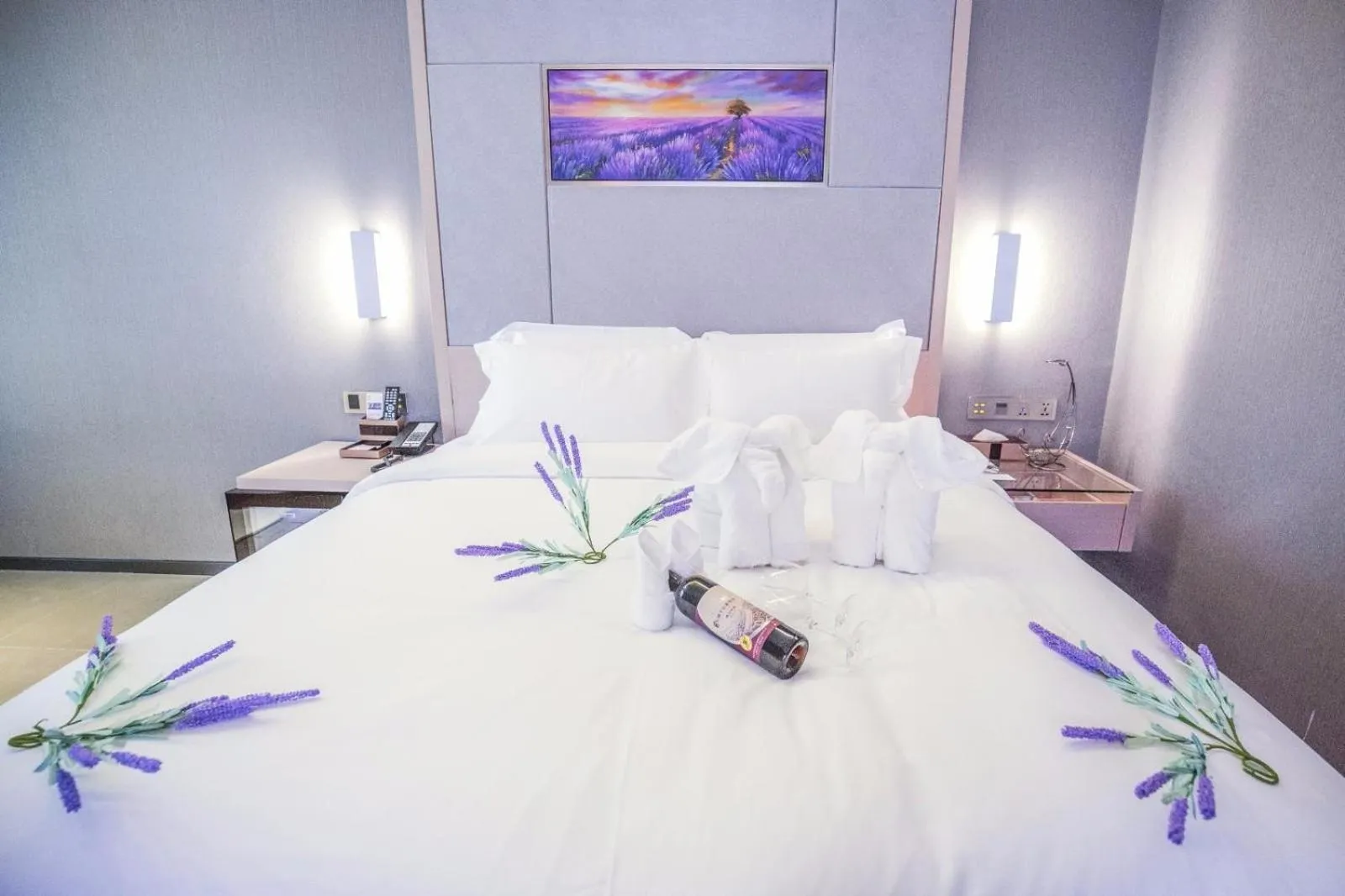 Bed in Lavande Hotel Jiujiang Railway Station Branch