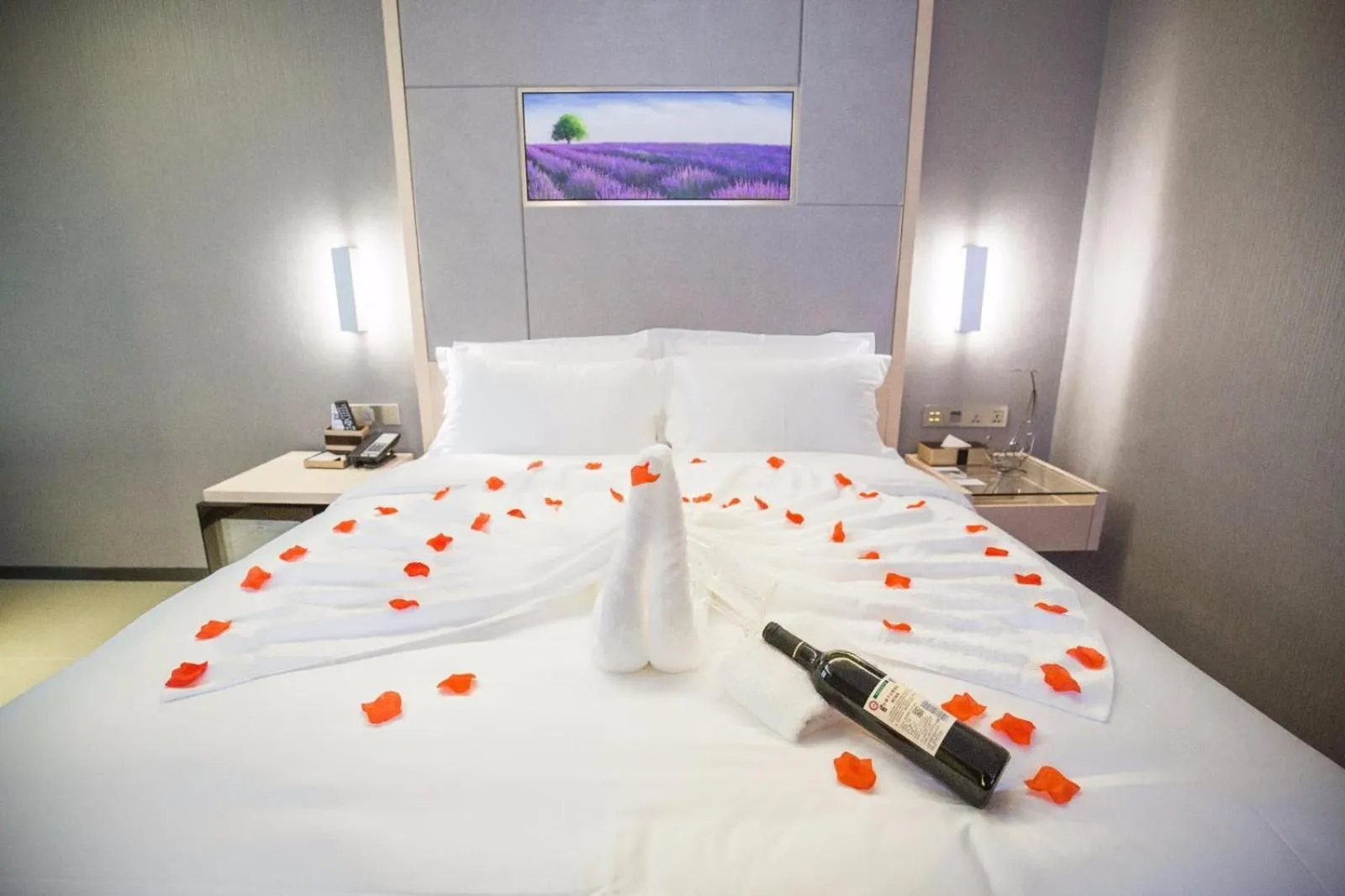 Bed in Lavande Hotel Jiujiang Railway Station Branch