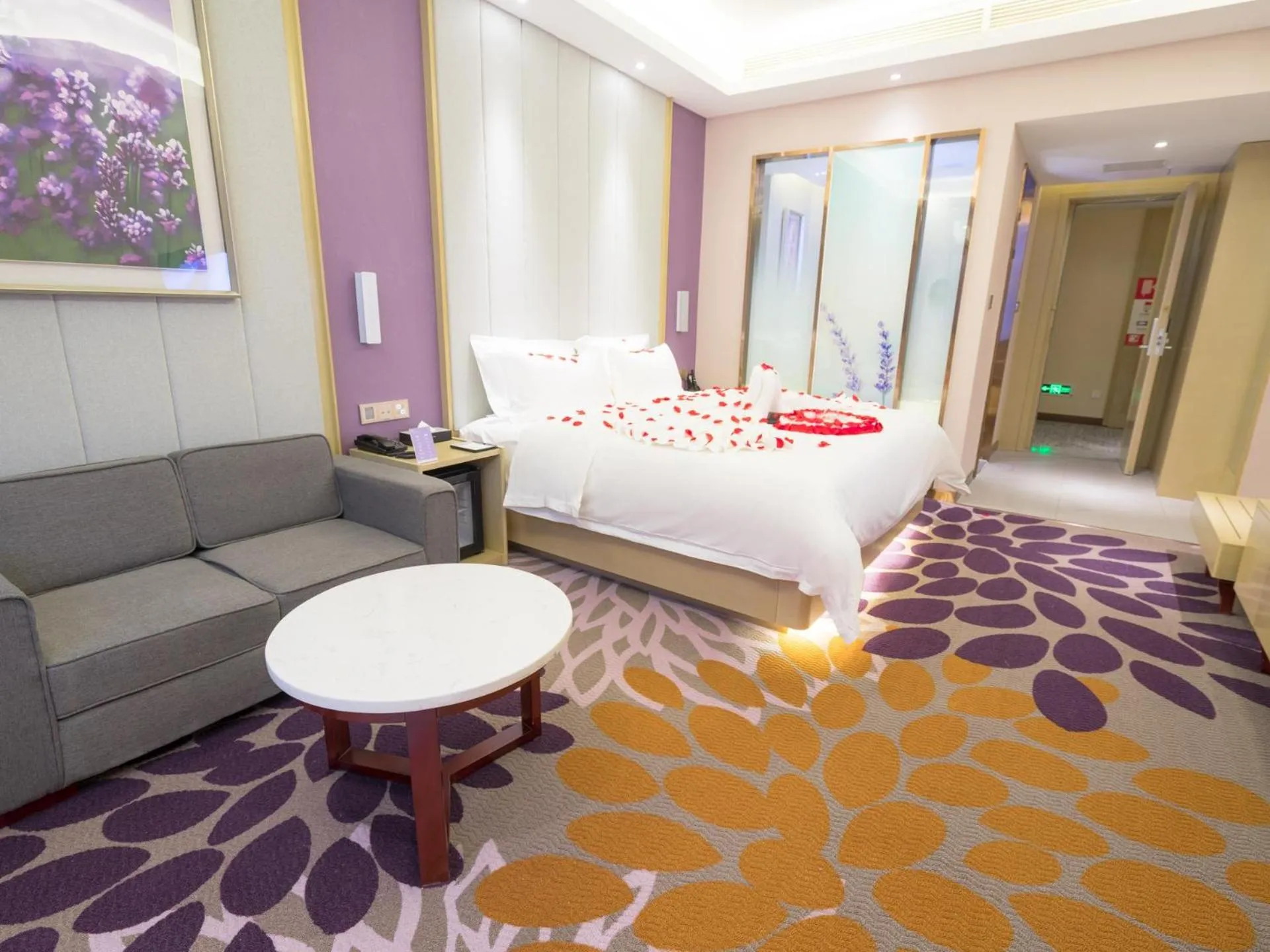 Bed in Lavande Hotel(Macheng High-speed Station Branch)