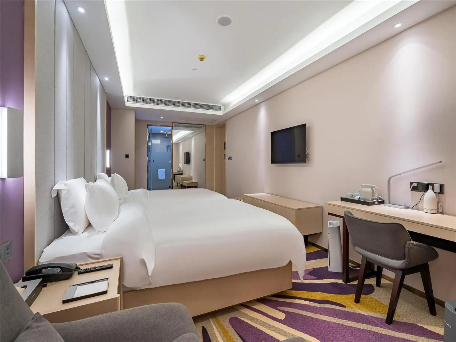 Bed in Lavande Hotel Xuzhou Junsheng Plaza