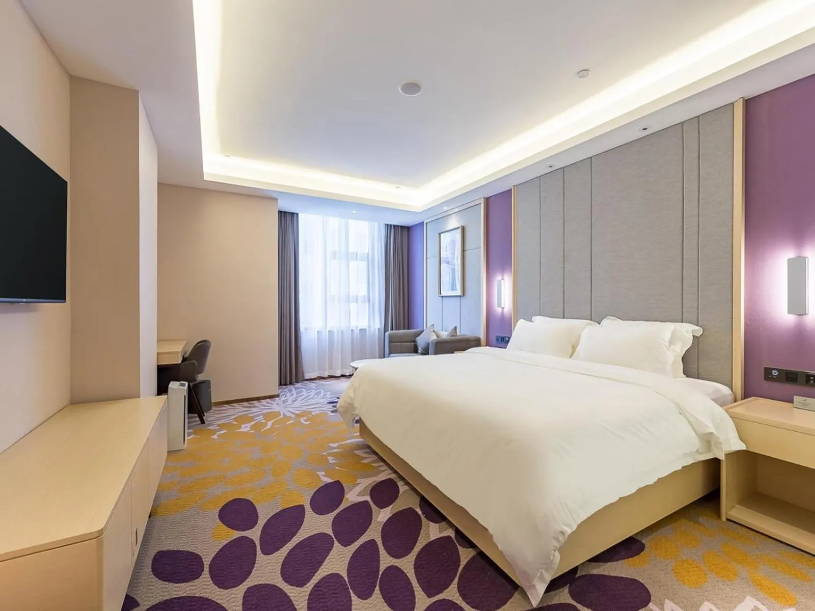 Bed in Lavande Hotel Xuzhou Junsheng Plaza
