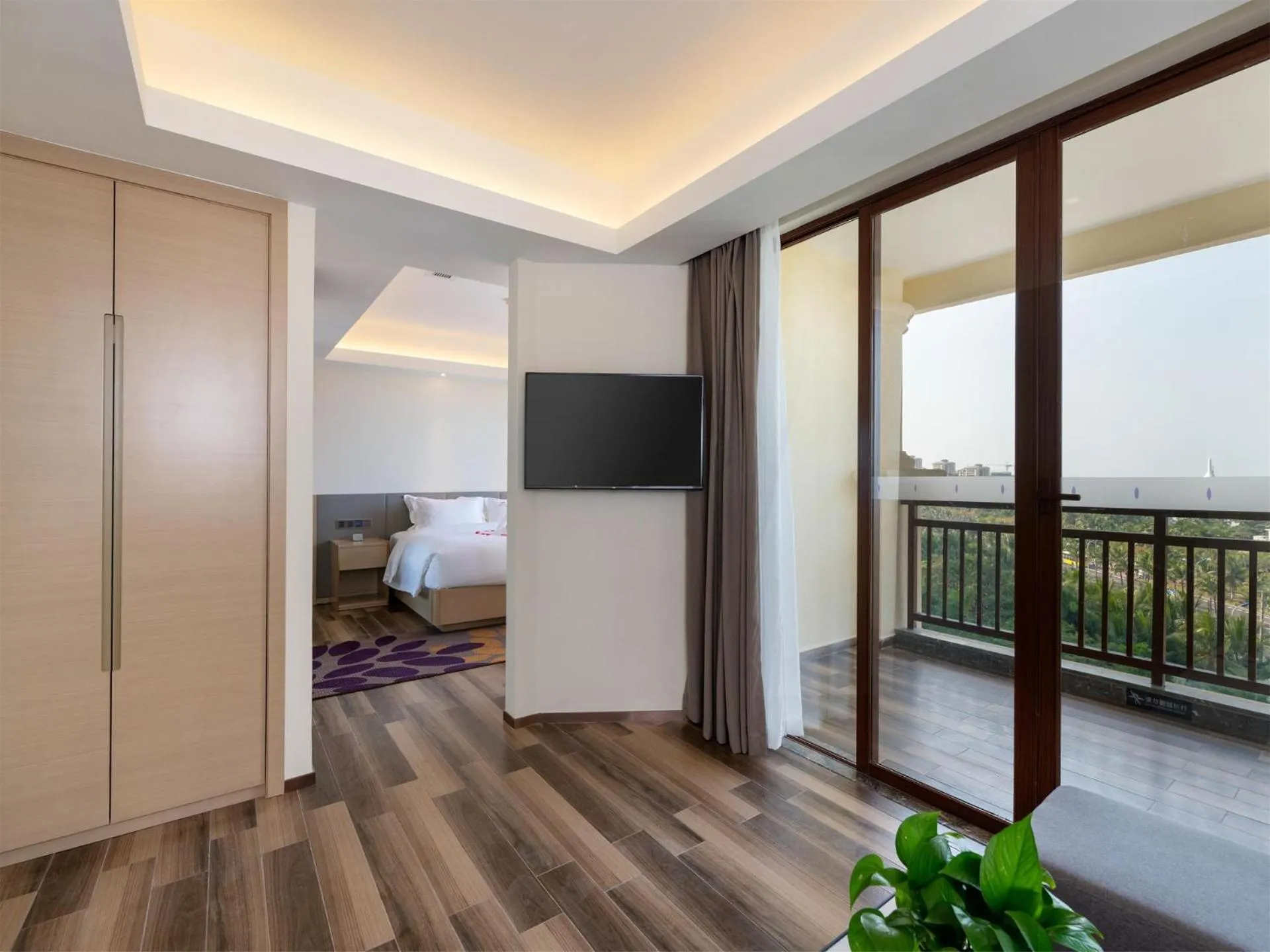 Bed in Lavande Hotel Haikou Binhai Avenue