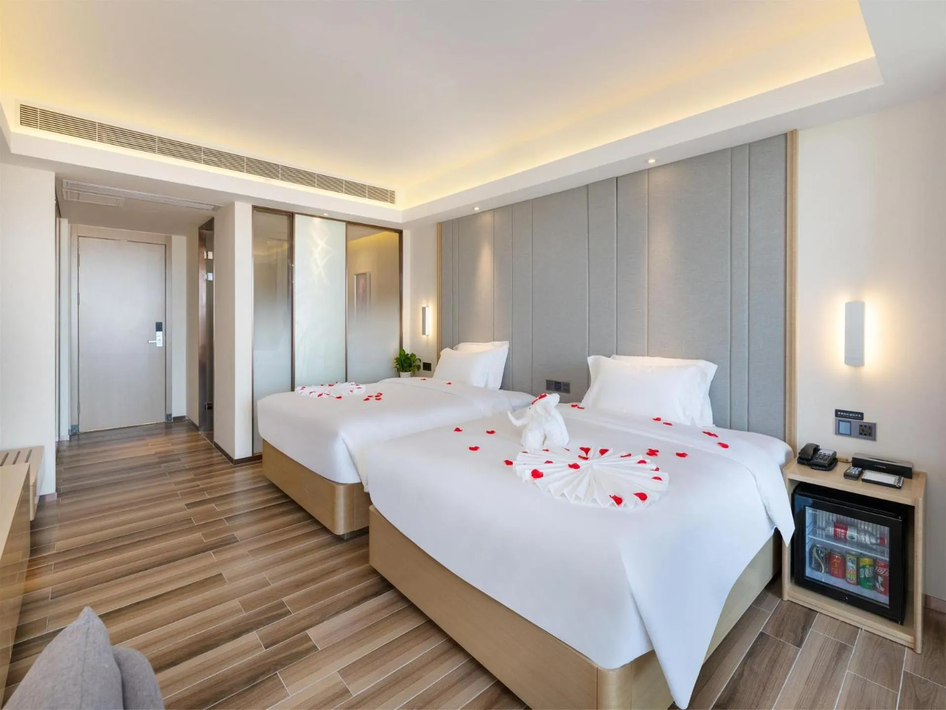 Bed in Lavande Hotel Haikou Binhai Avenue