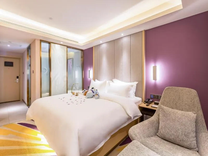 Bed in Lavande Hotel Langfang City Government