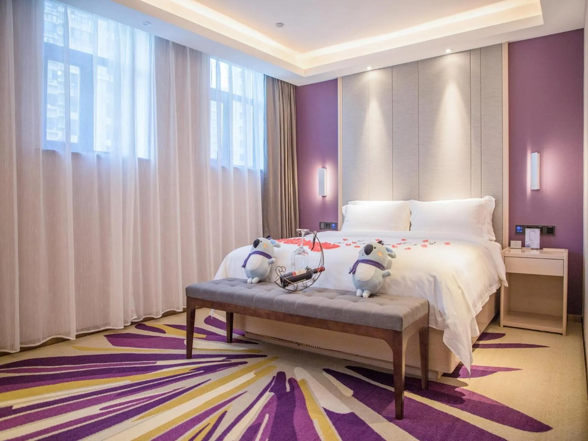 Bed in Lavande Hotel Cangzhou Kaiyuan Avenue Rongsheng Plaza