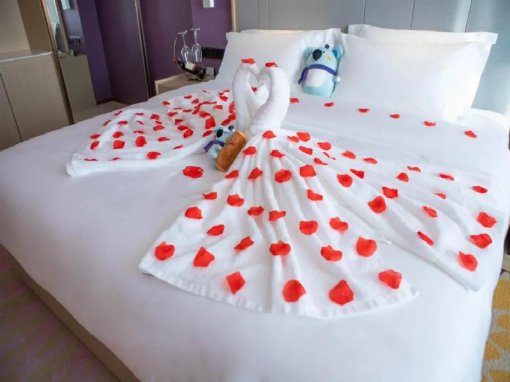 Bed in Lavande Hotel Jinzhou Jiefang Road Kaixuan Building