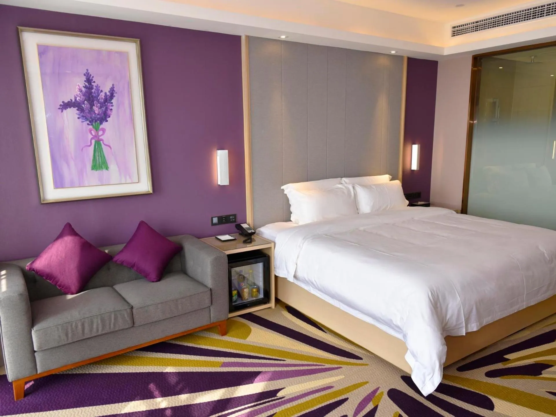 Bed in Lavande Hotel Fuzhou Wanda Plaza High-speed Railway Station