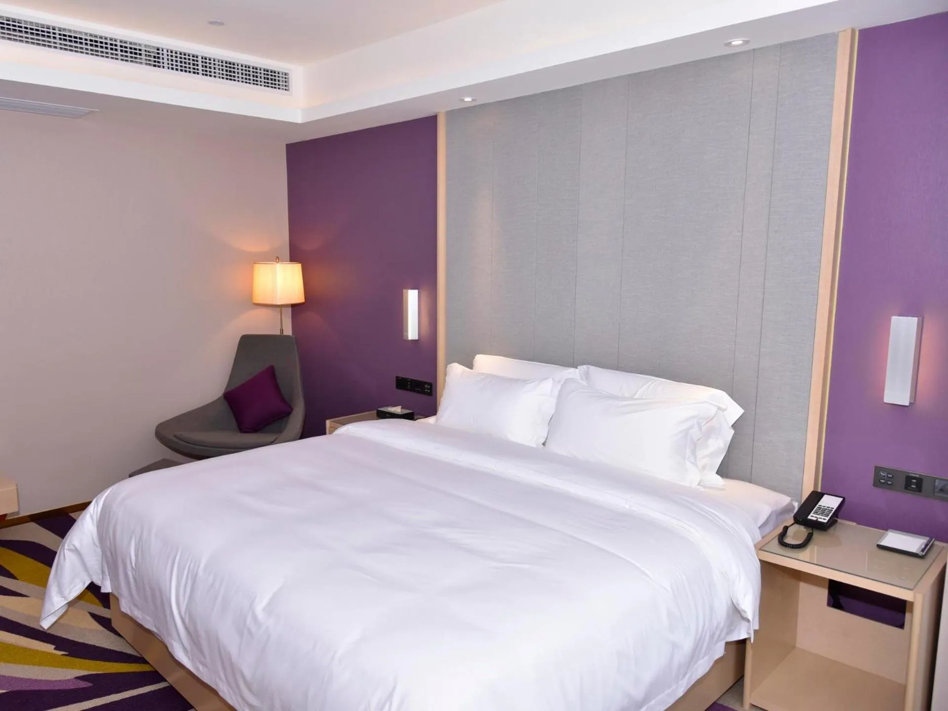 Bed in Lavande Hotel Fuzhou Wanda Plaza High-speed Railway Station