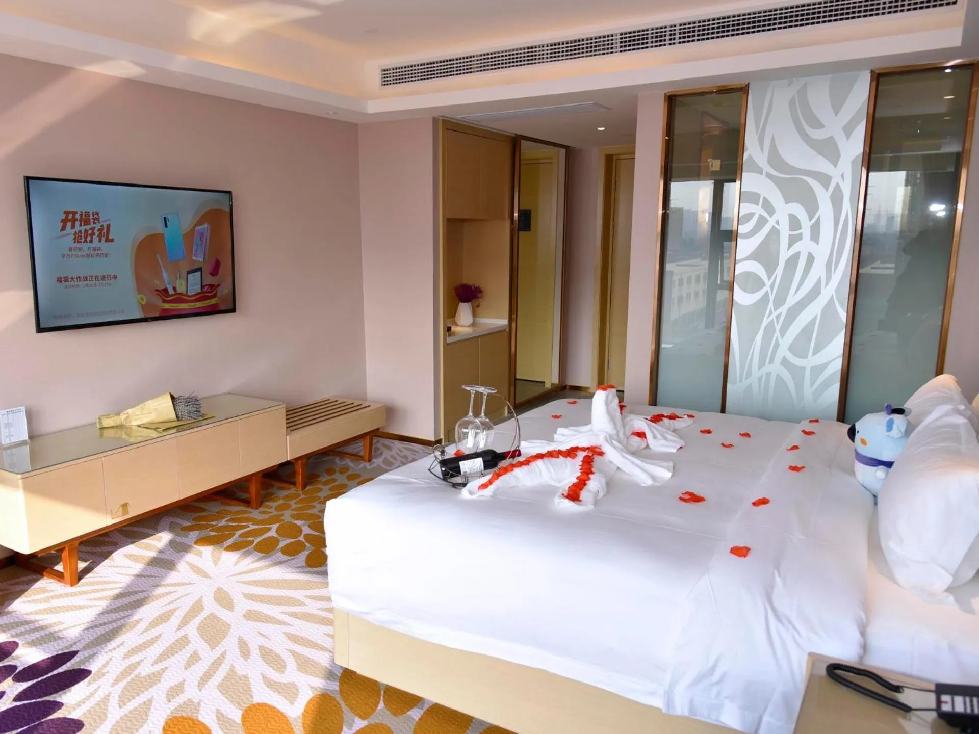 Bed in Lavande Hotel Fuzhou Wanda Plaza High-speed Railway Station