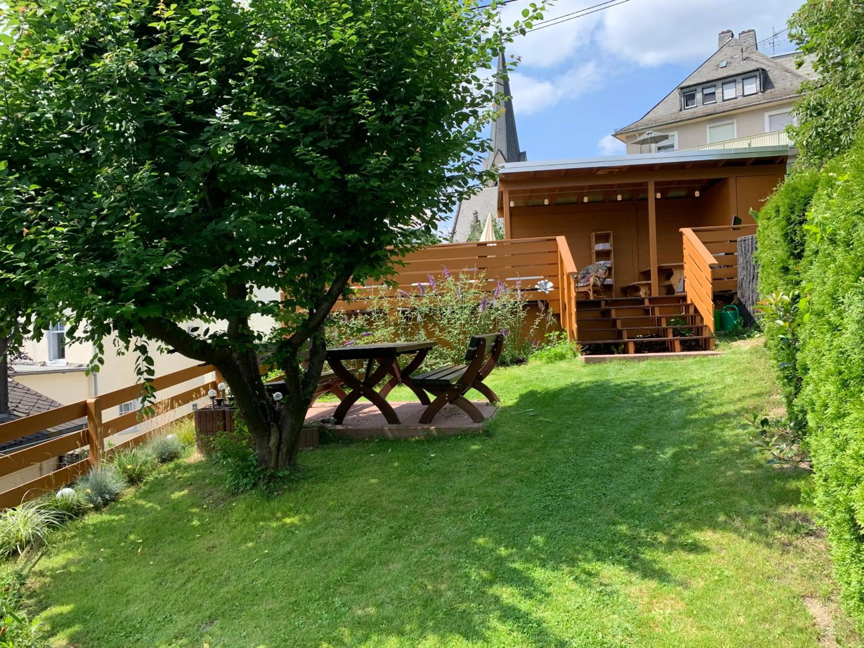 Garden in Hotel Garni Maaß