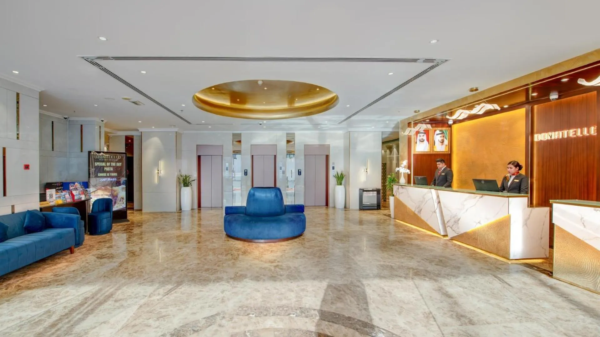 Lobby or reception in Donatello Hotel