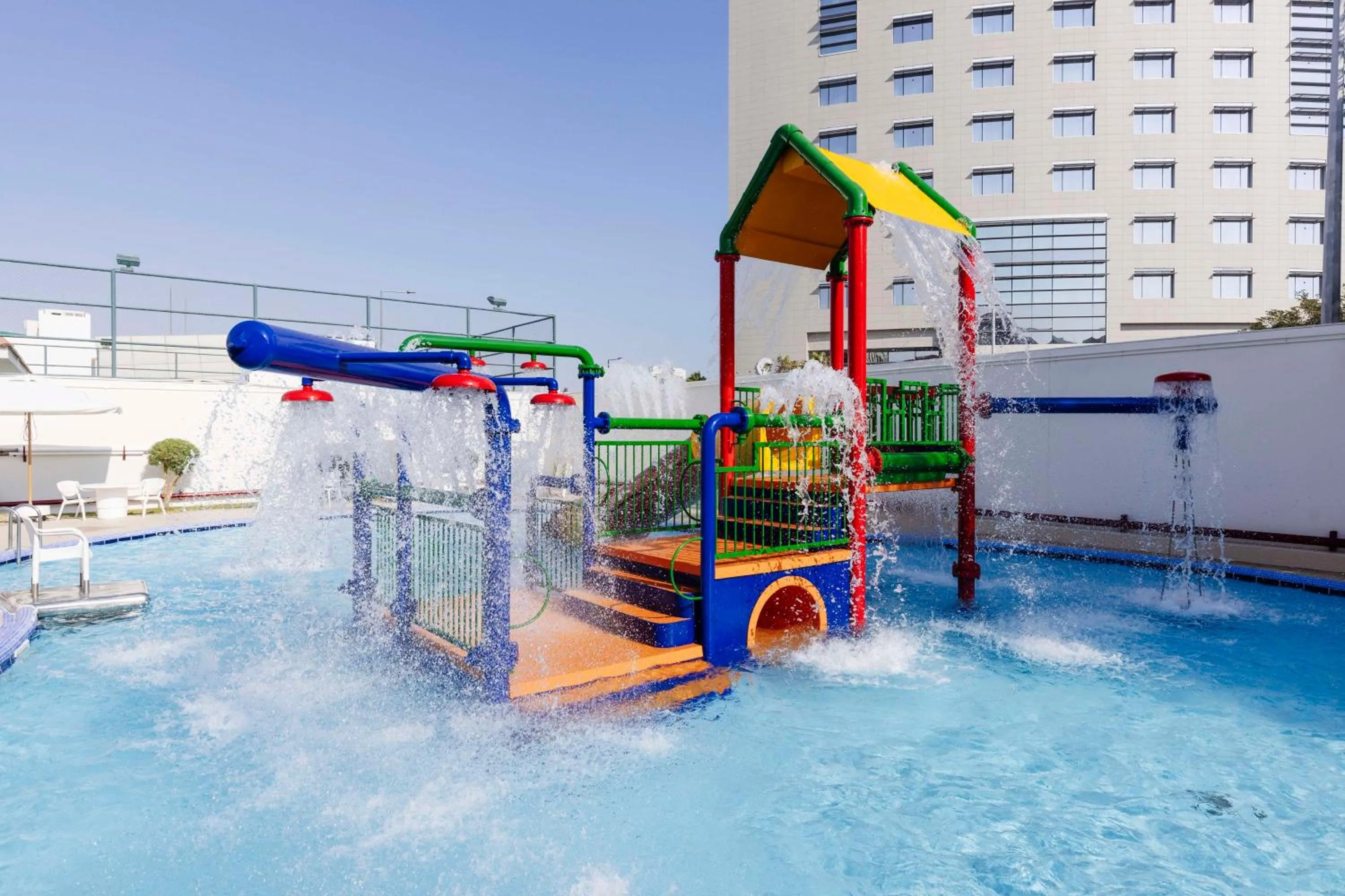 Pool view in Radisson Blu Hotel, Doha