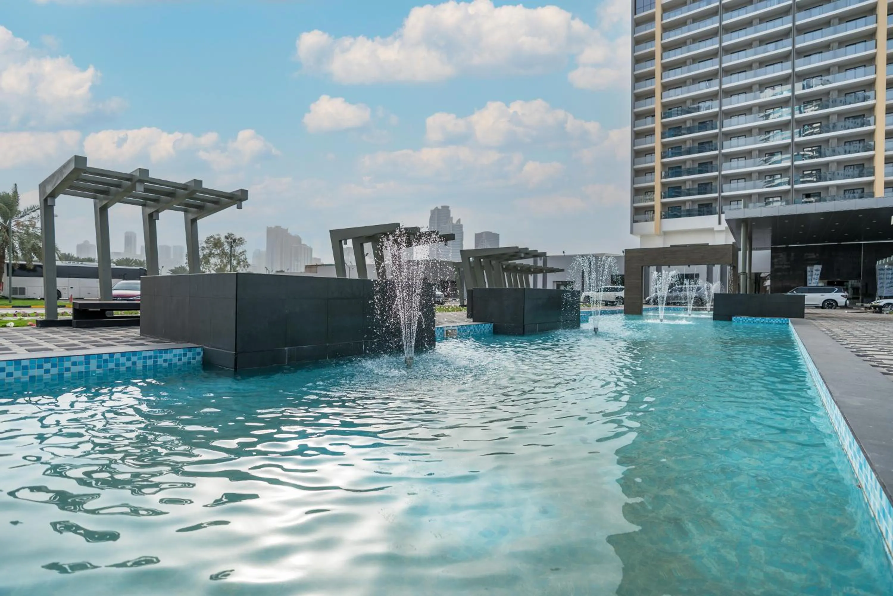 Property building in Hotel Holiday International