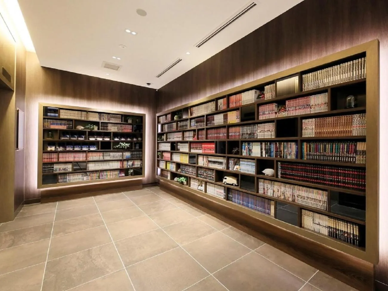 Library in QuintessaHotel FukuokaTenjin Comic&Books