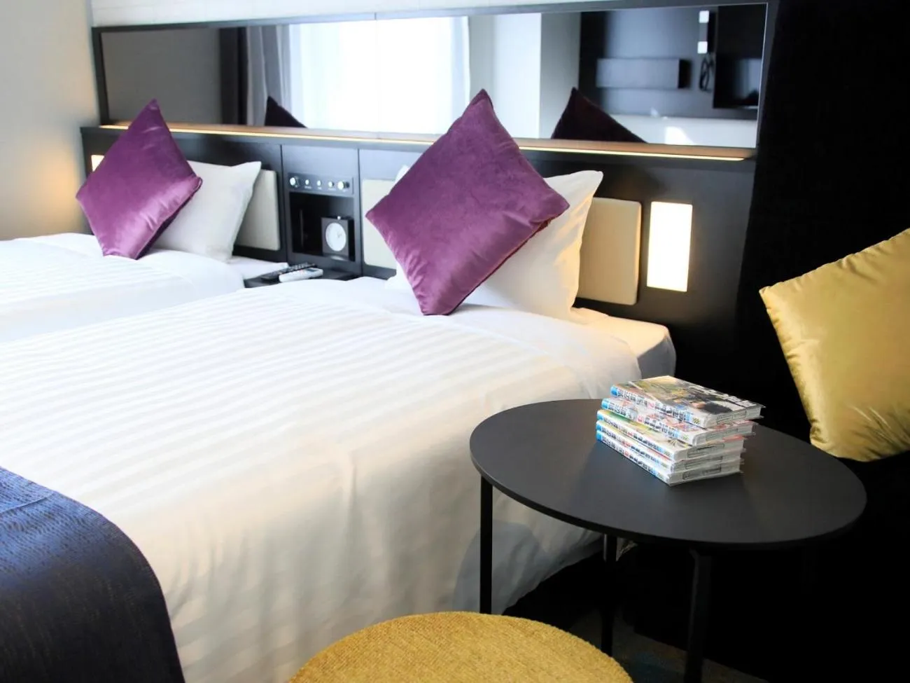 Photo of the whole room, Bed in QuintessaHotel FukuokaTenjin Comic&Books