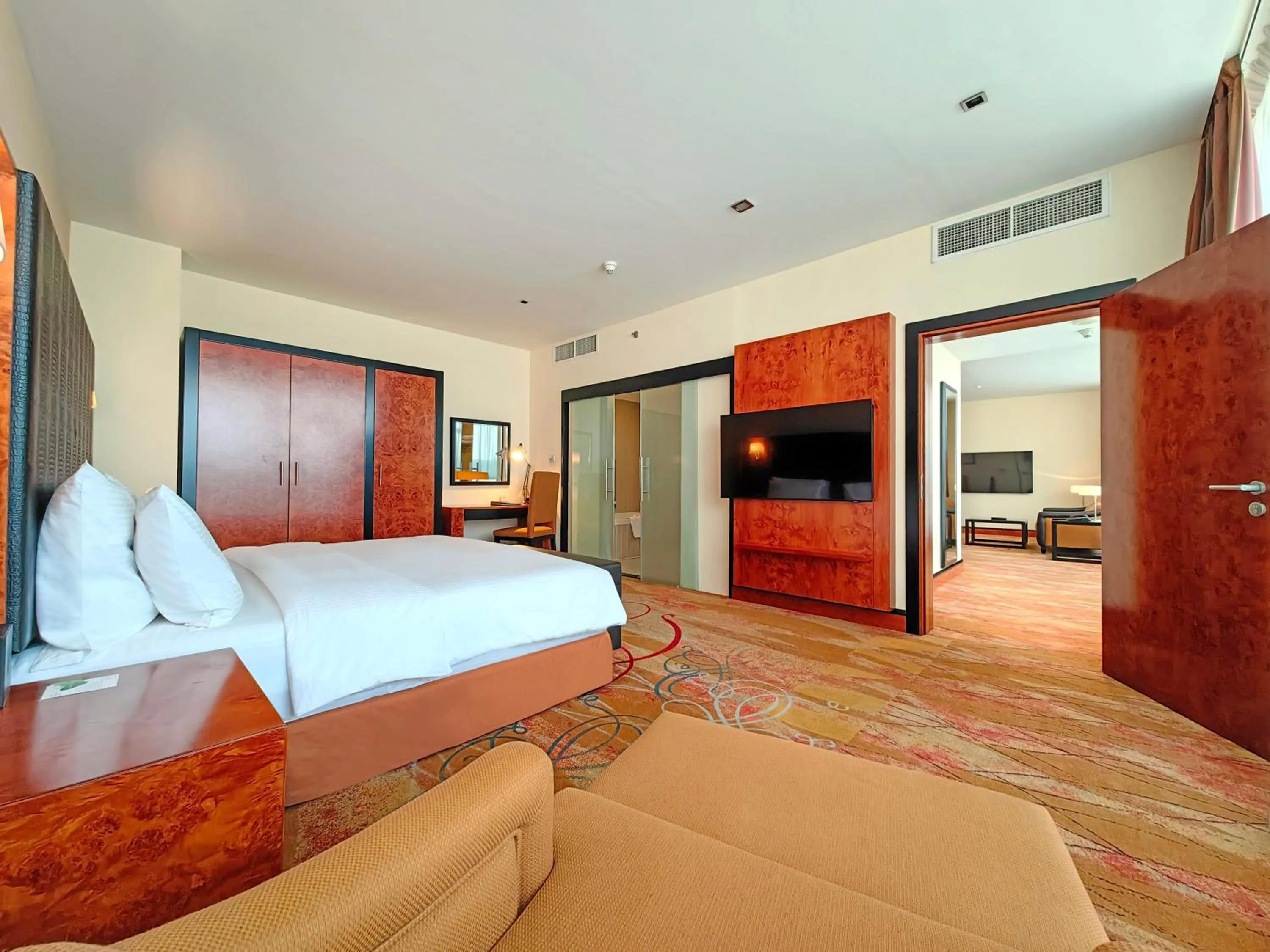 Bed in Millennium Airport Hotel Dubai