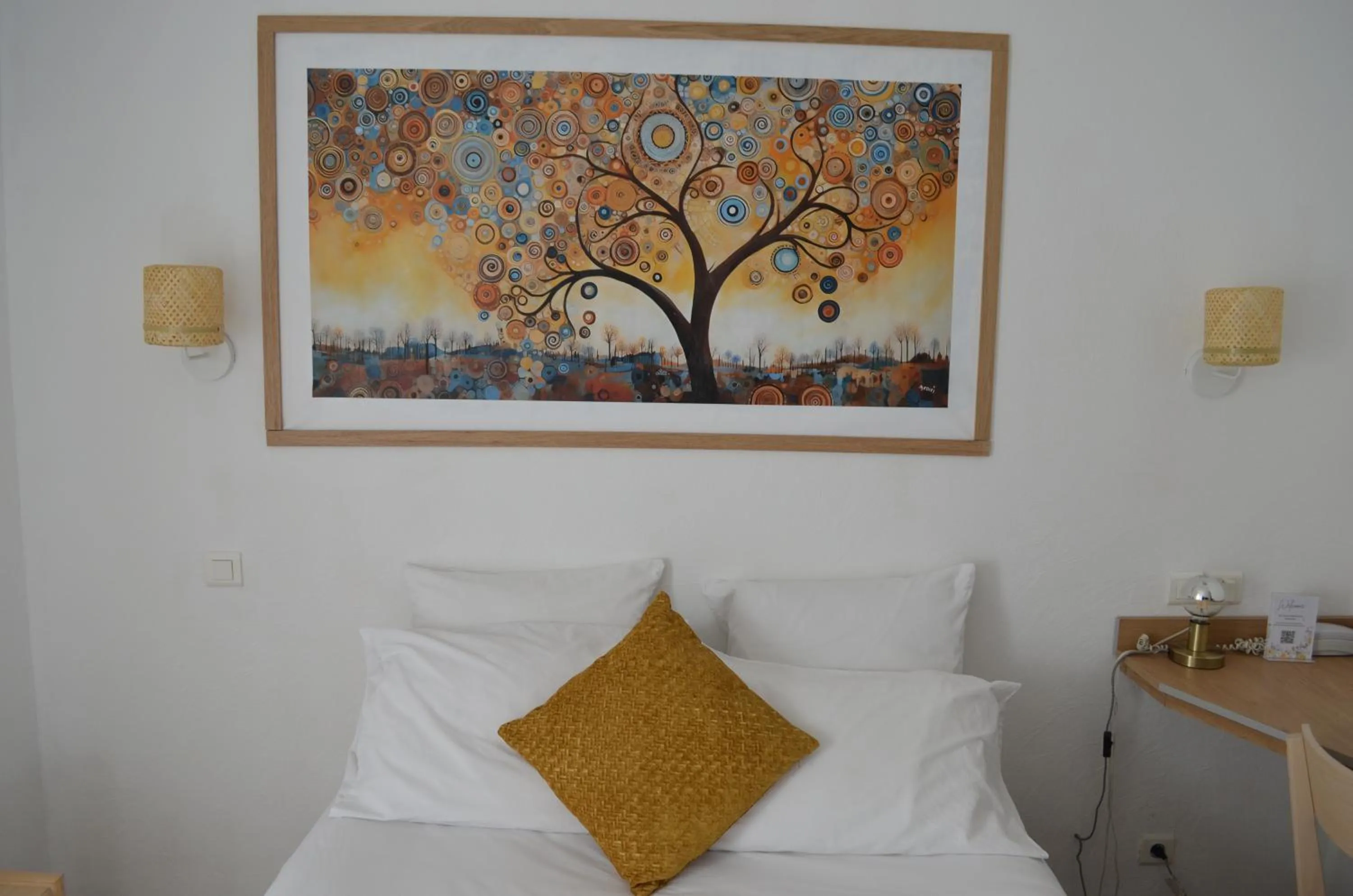 Bed in Hôtel du Parc