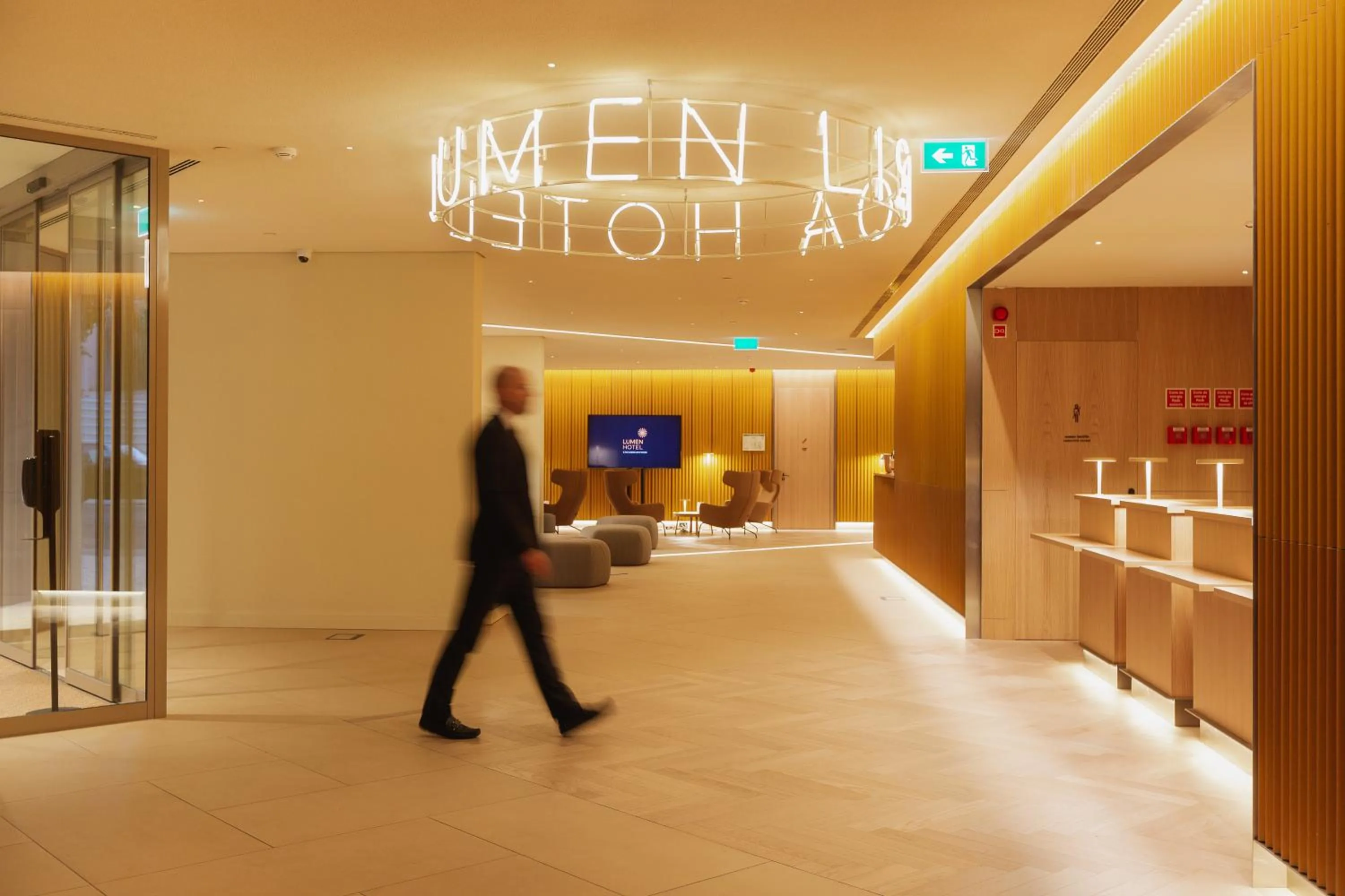 Lobby or reception in Lumen Hotel & The Lisbon Light Show
