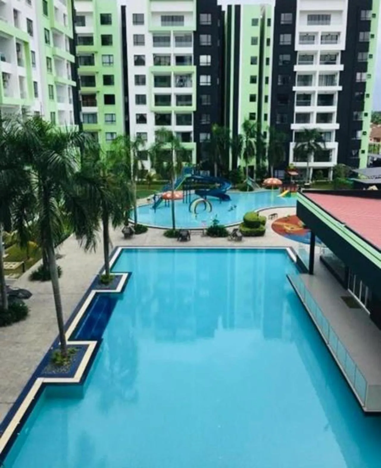 Pool view in Ipoh Waterpark Manhattan Premium Suites by IWH Suites