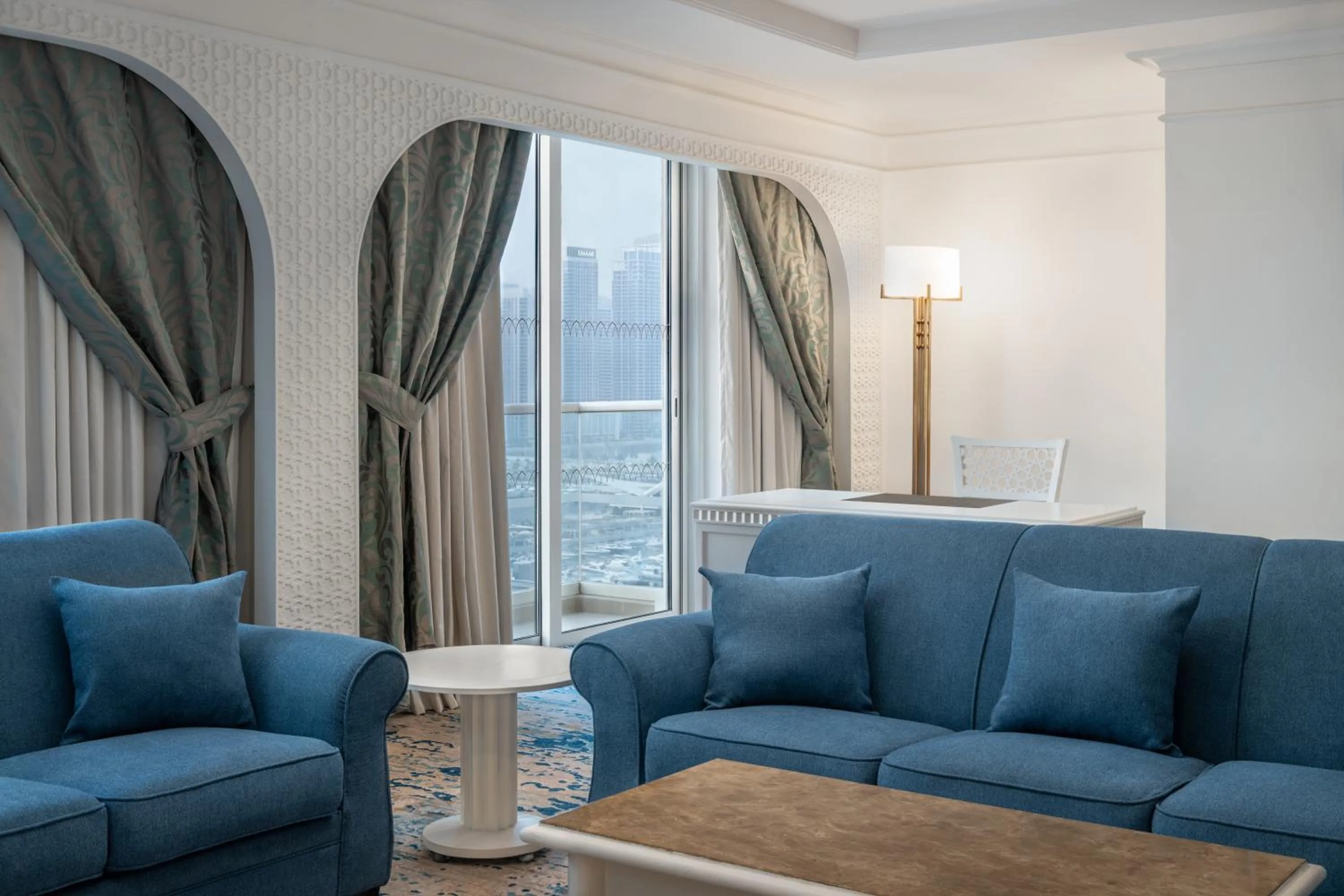 Living room in Al Habtoor Grand Resort, Autograph Collection