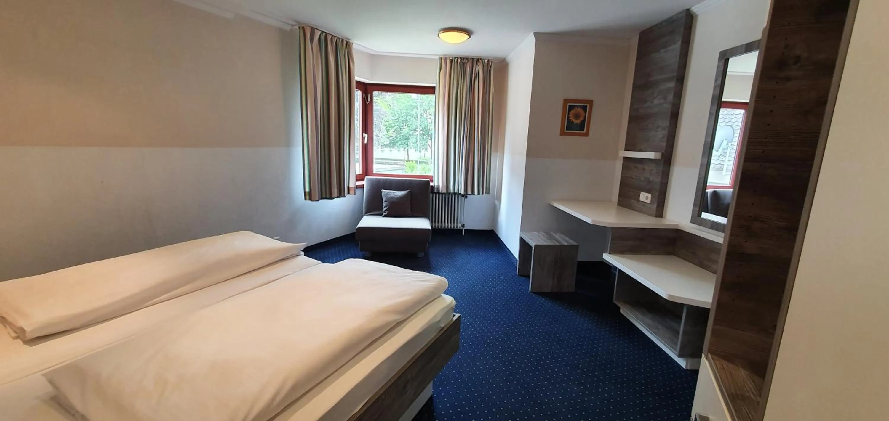 Decorative detail, Bed in Central Hotel-Apart München