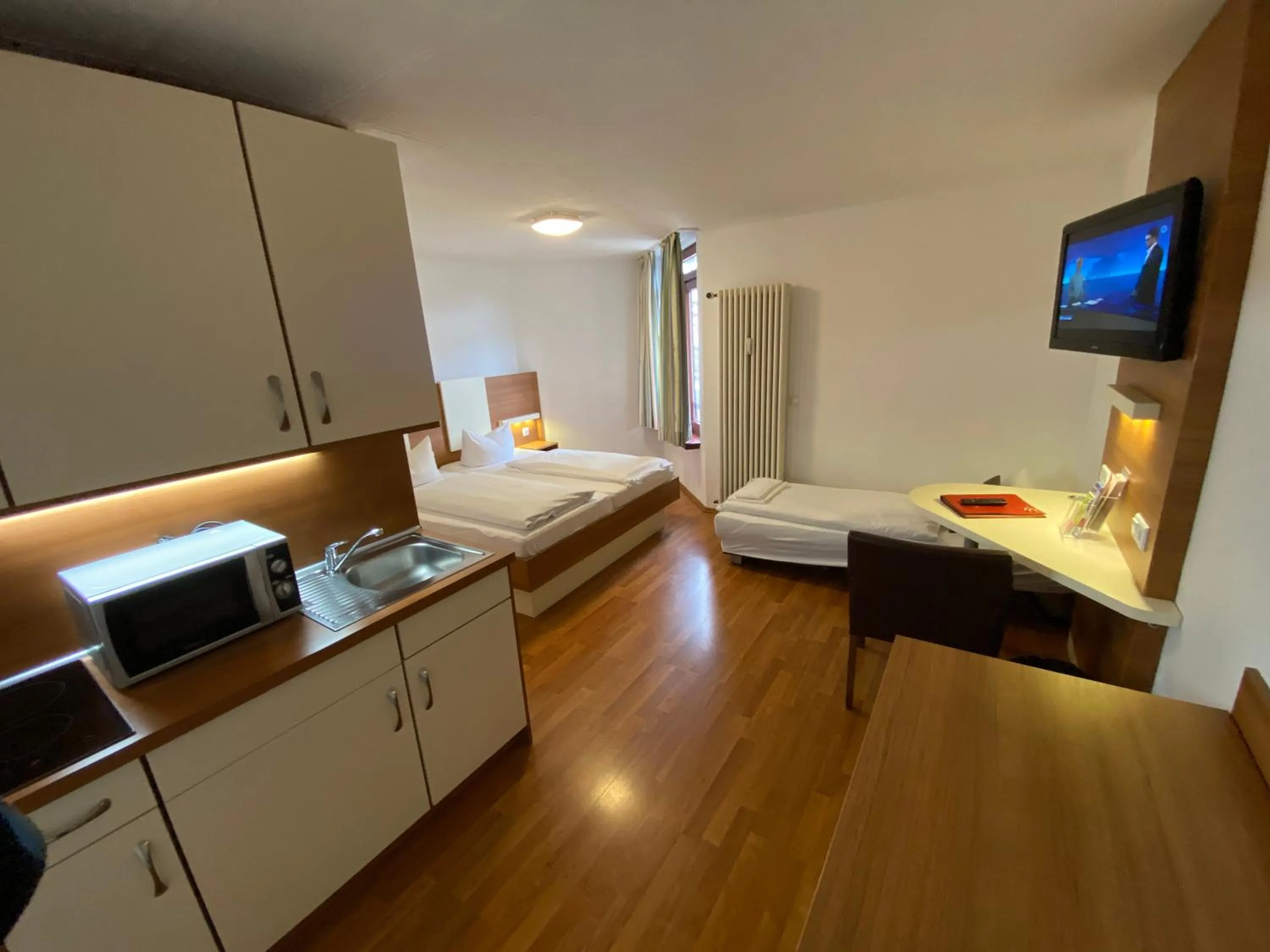 Decorative detail, Bed in Central Hotel-Apart München