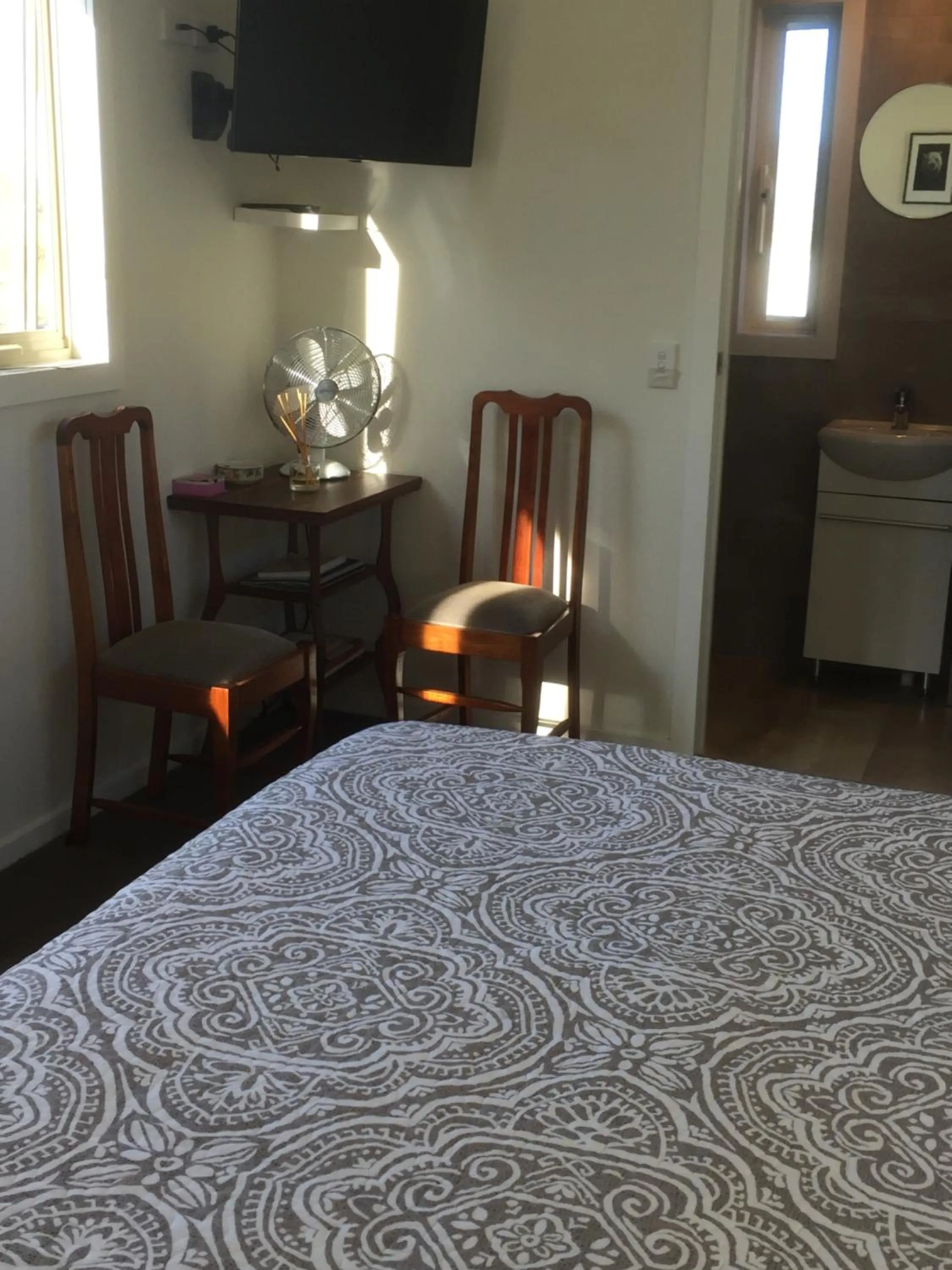 Bed in Wheel House Studio