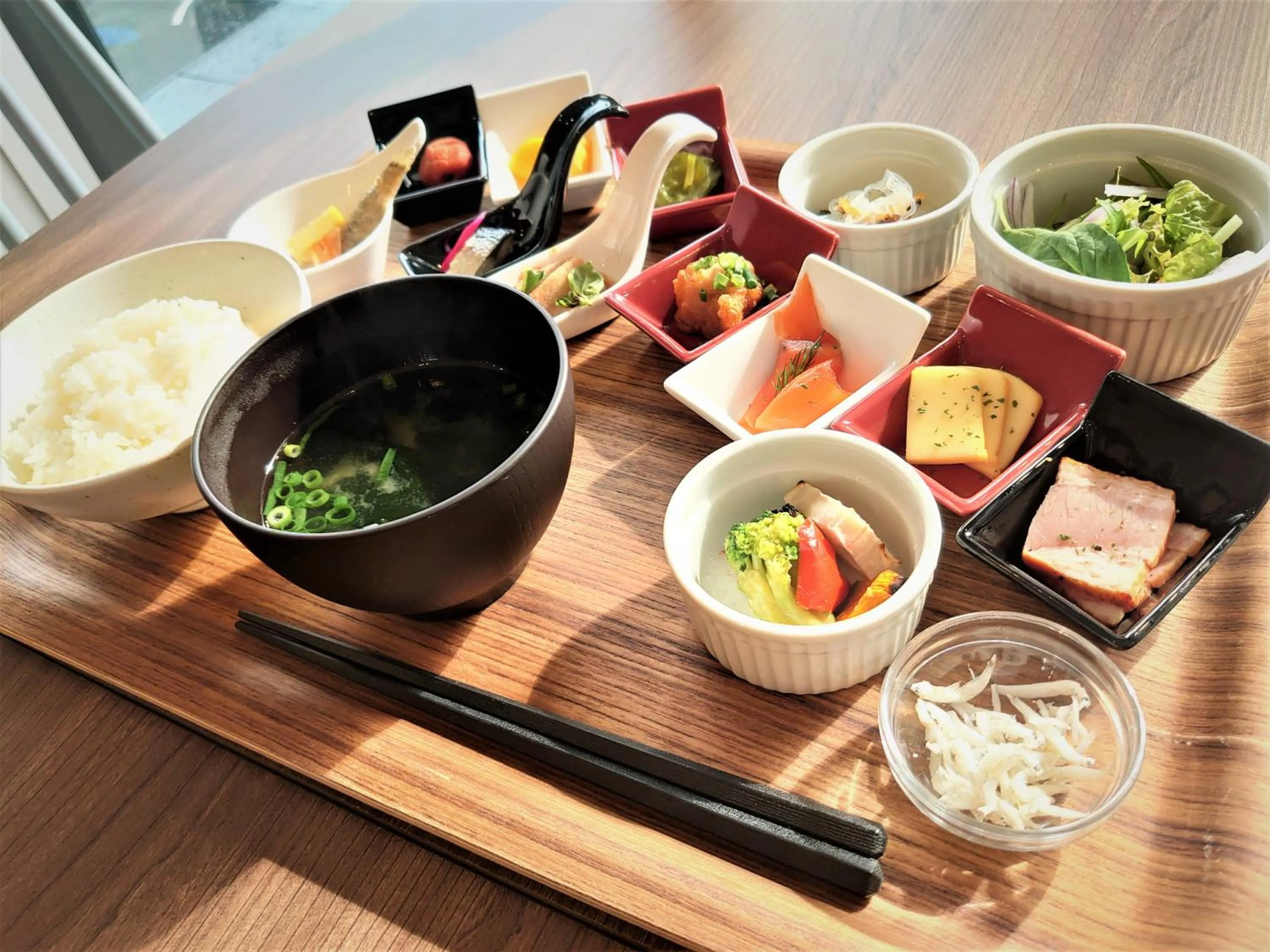 Buffet breakfast in Green Rich Hotel Miyazaki Tachibandori 2 (Artificial hot spring Futamata Yunohana)