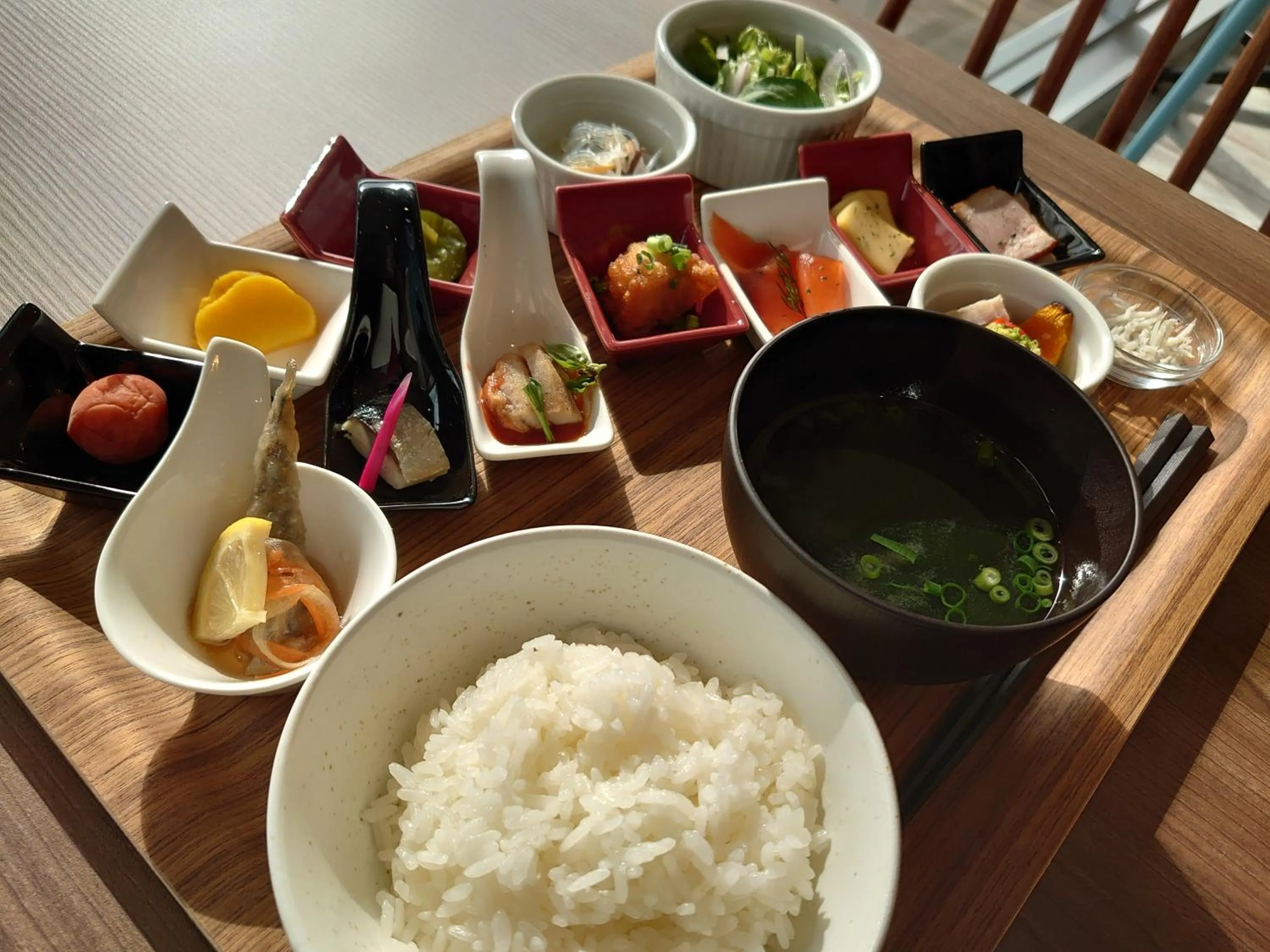 Buffet breakfast in Green Rich Hotel Miyazaki Tachibandori 2 (Artificial hot spring Futamata Yunohana)