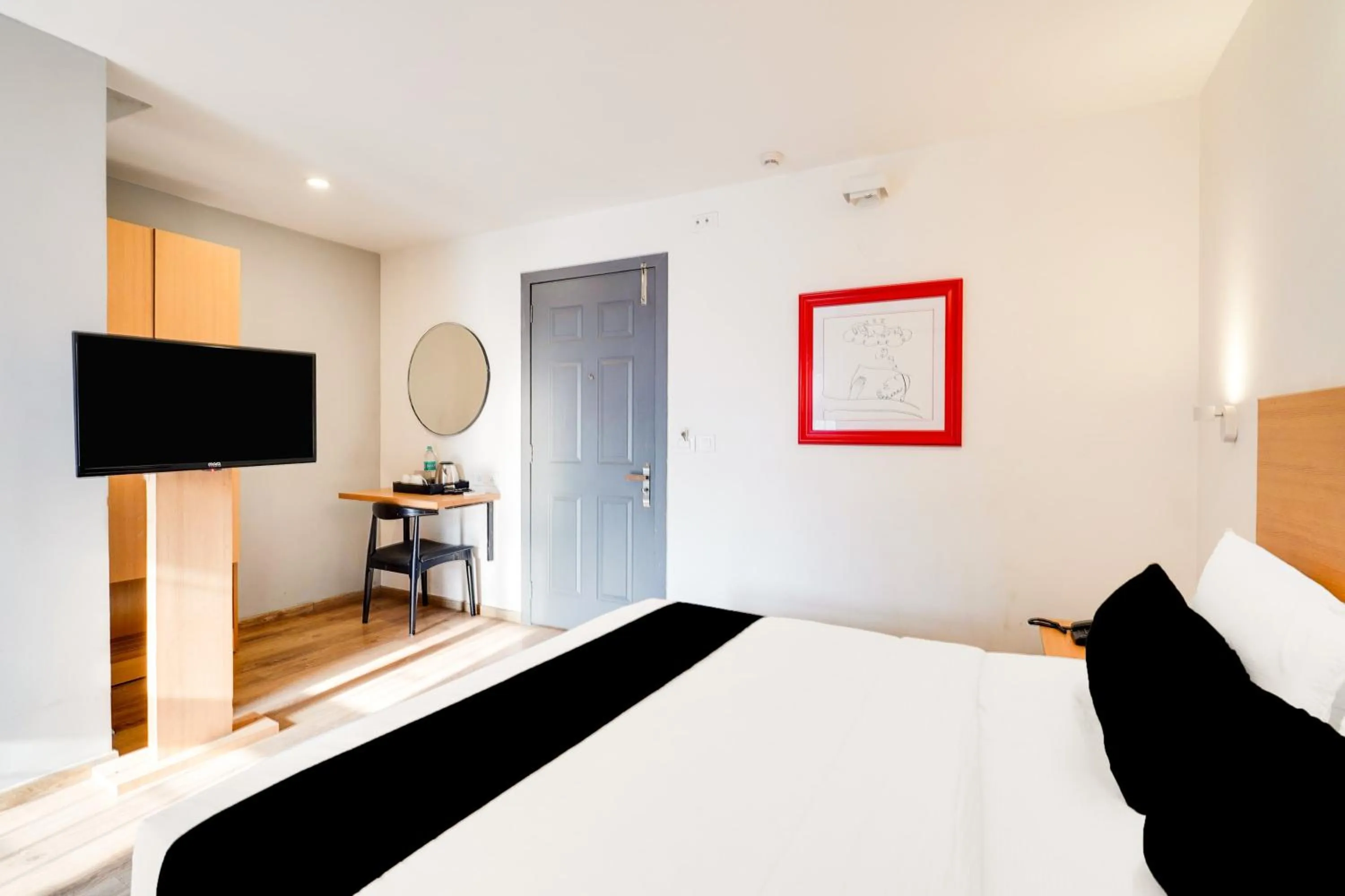 Bedroom, Bed in Super Townhouse BTM Layout Near Madiwala Lake Formerly Q Rooms