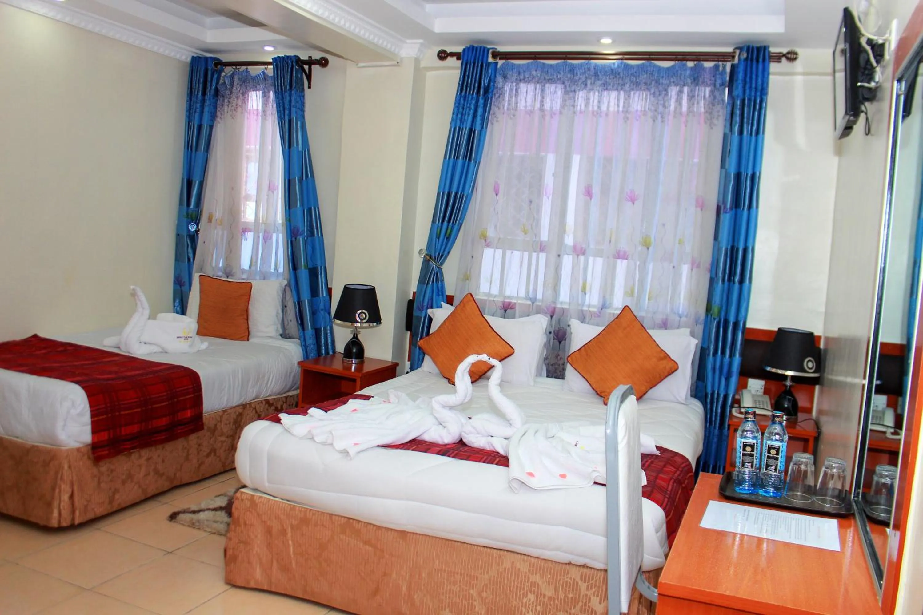 Bed in Sheratton Regency Hotel Nairobi