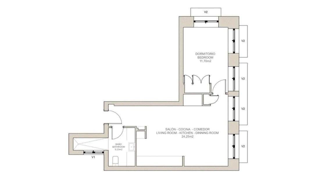Other in SOL - 5 Balconies- 1BD Renovated apt