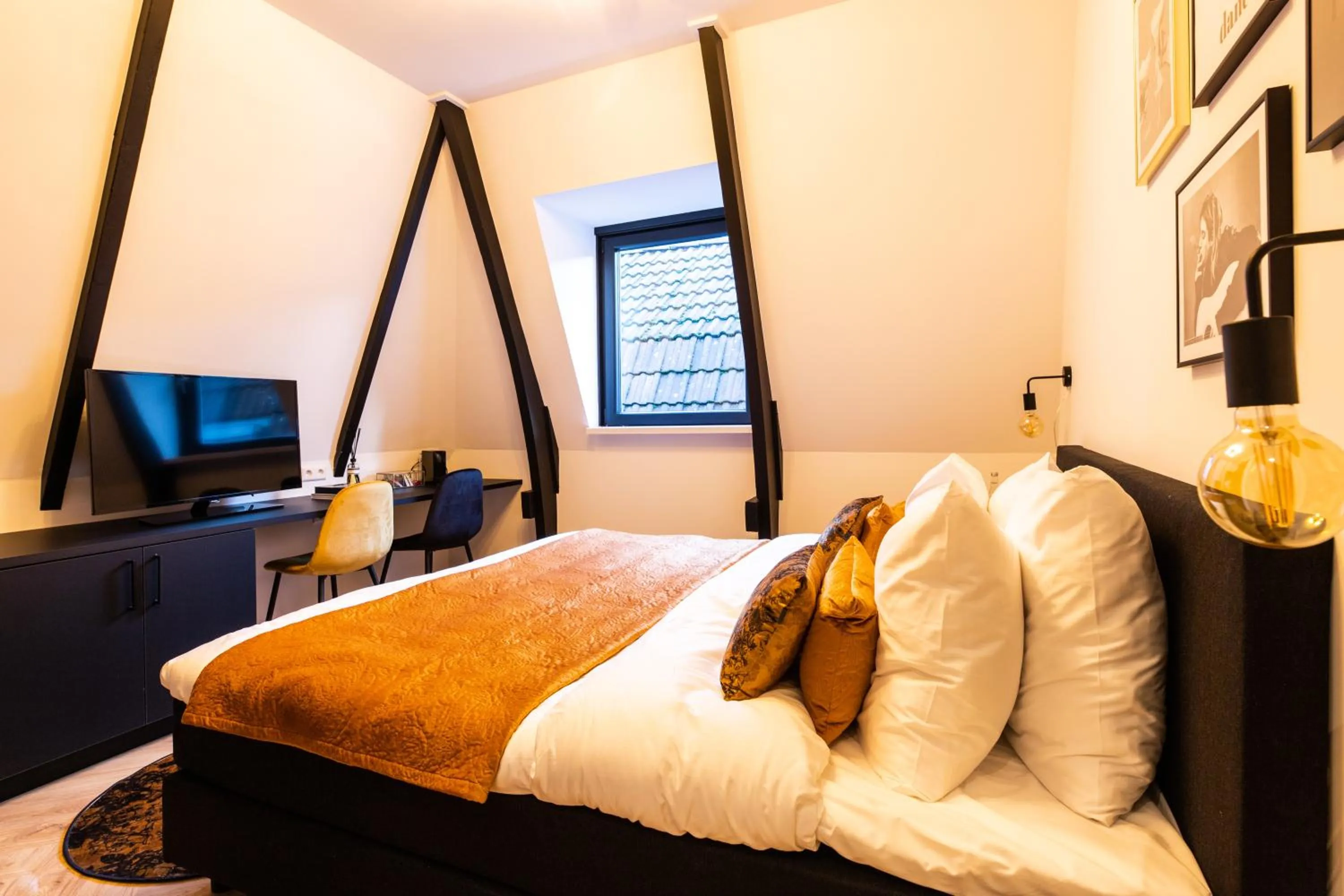 Bed in Boutique Hotel 43 Zaandam-Amsterdam