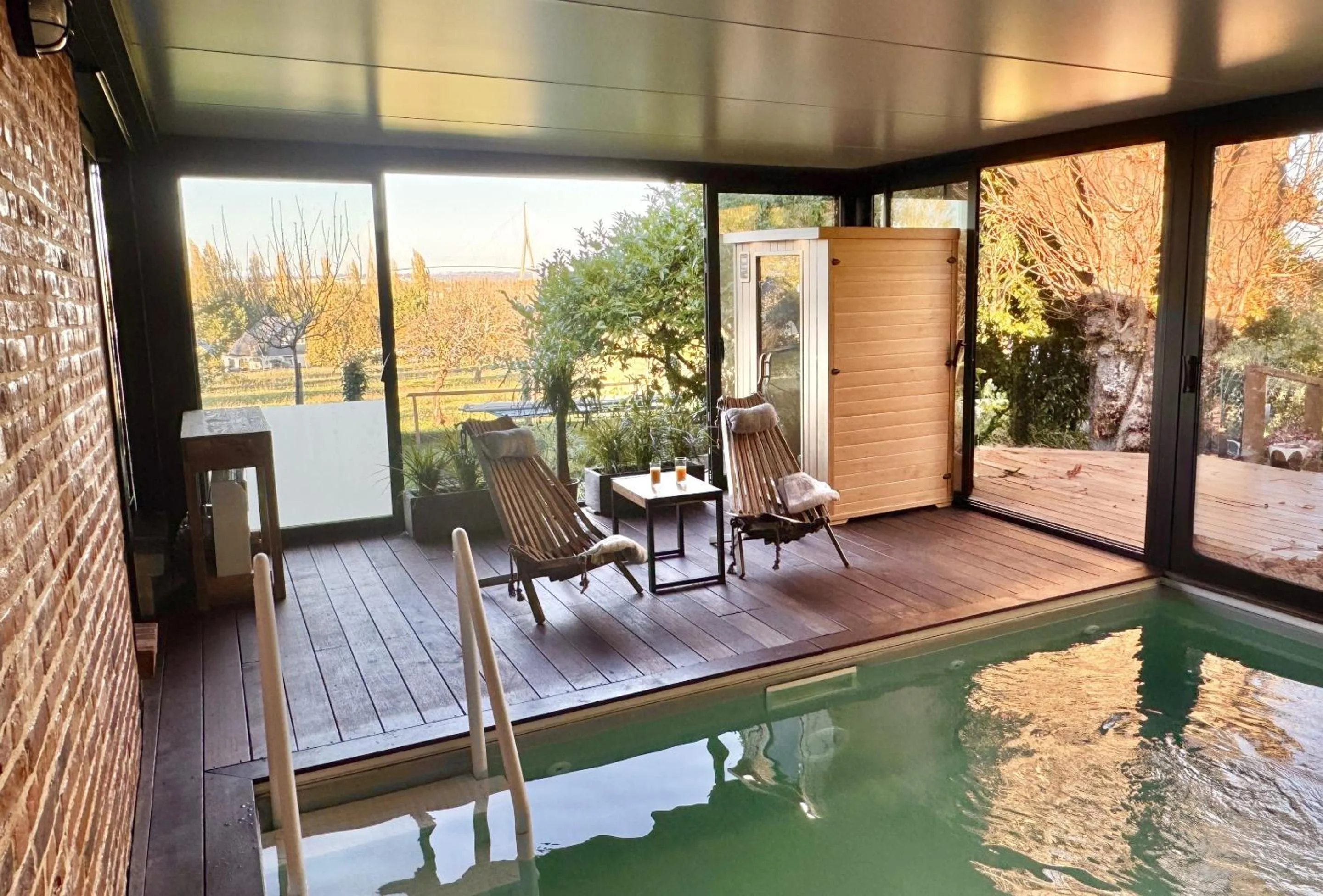 Sauna in Entre Terre et Estuaire & Spa