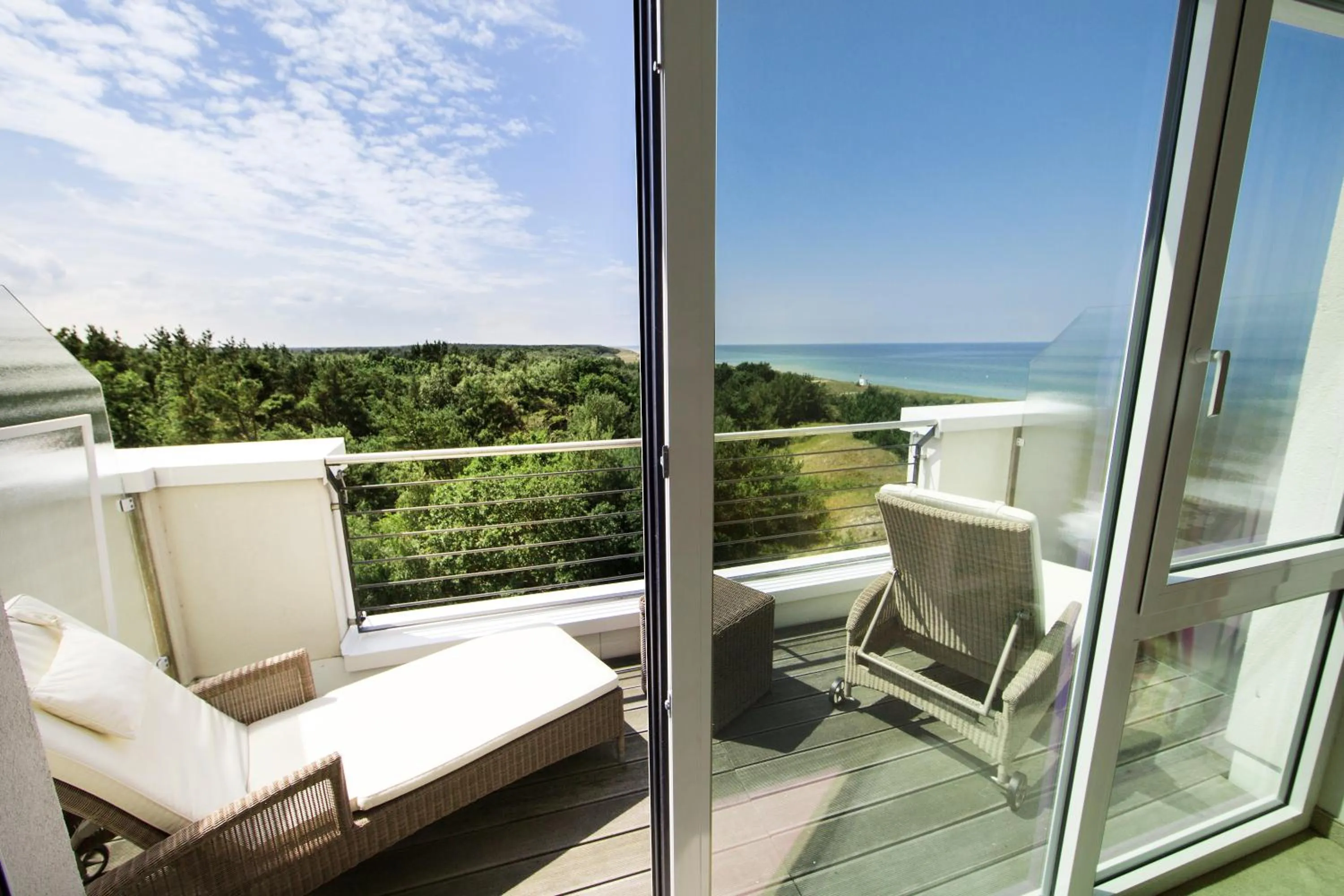 Balcony/Terrace in Strandhotel Dünenmeer - Adults only
