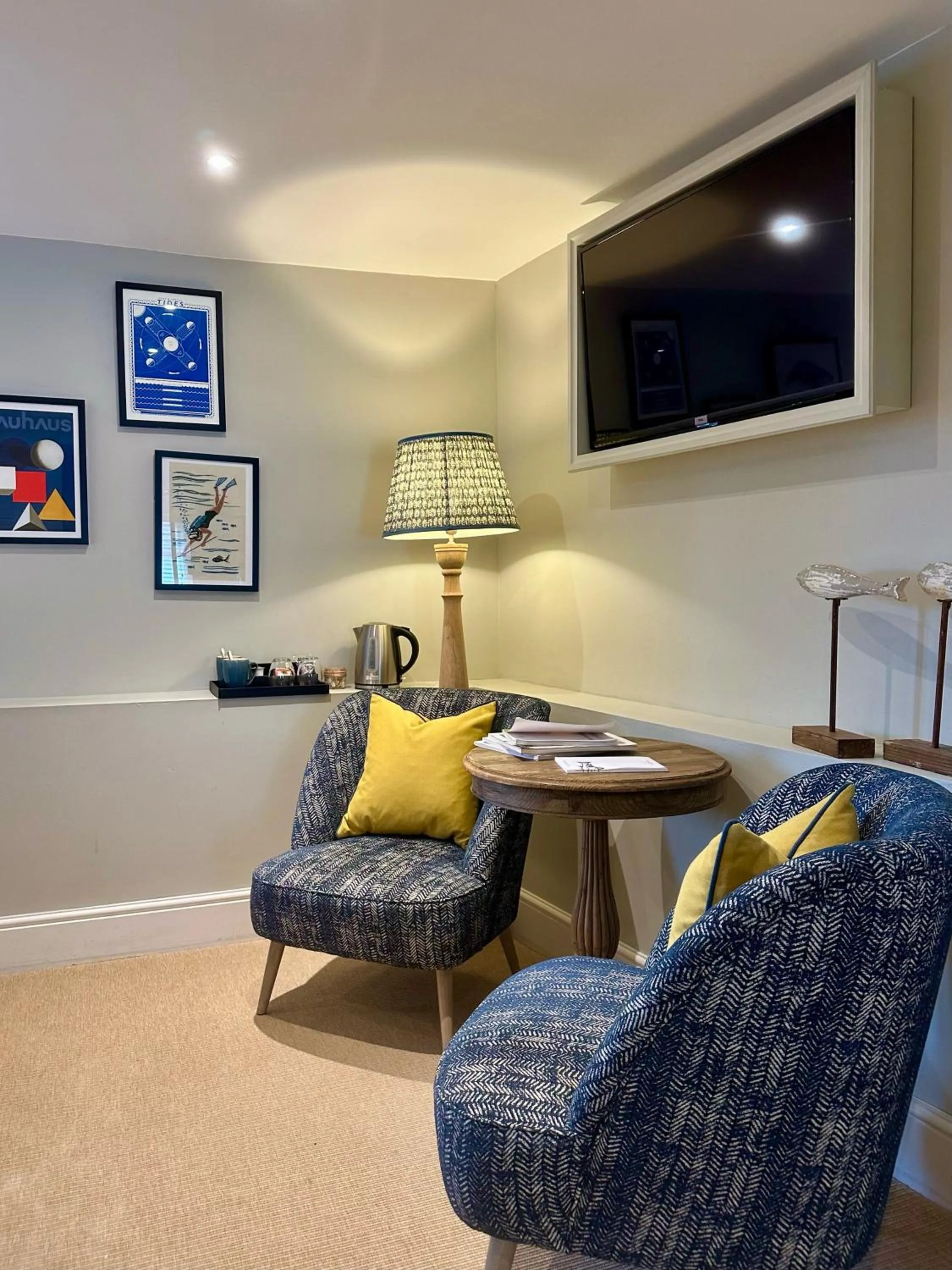 Seating area in The Whittling House