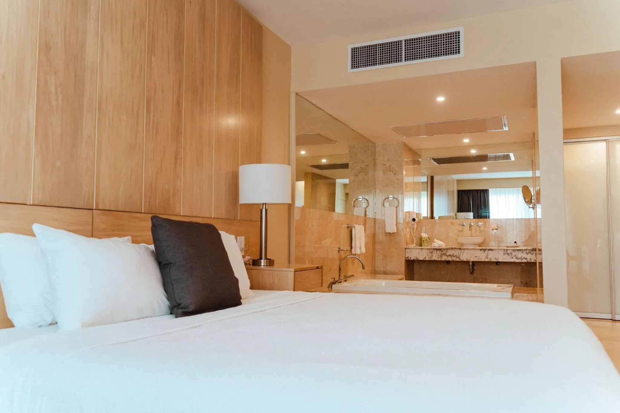 Bed in The Mill Resort and Suites