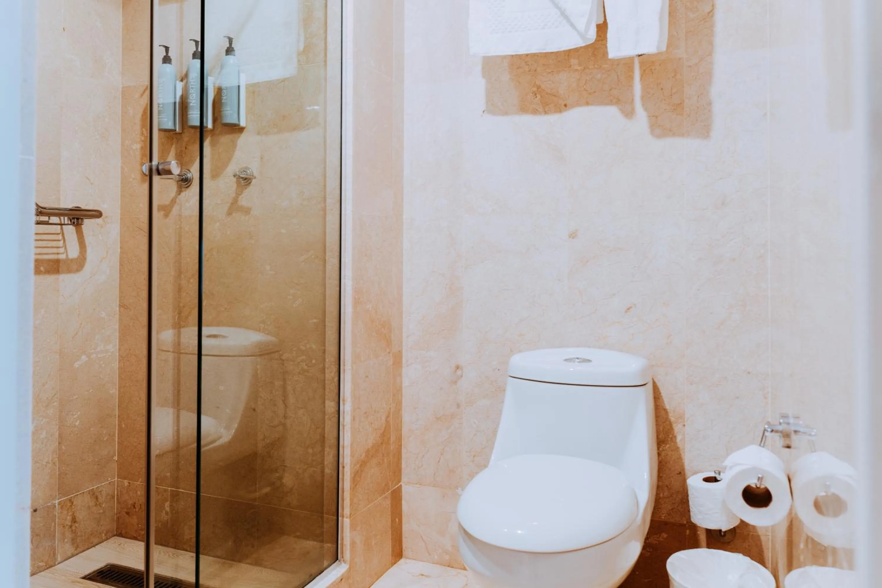 Shower in The Mill Resort and Suites