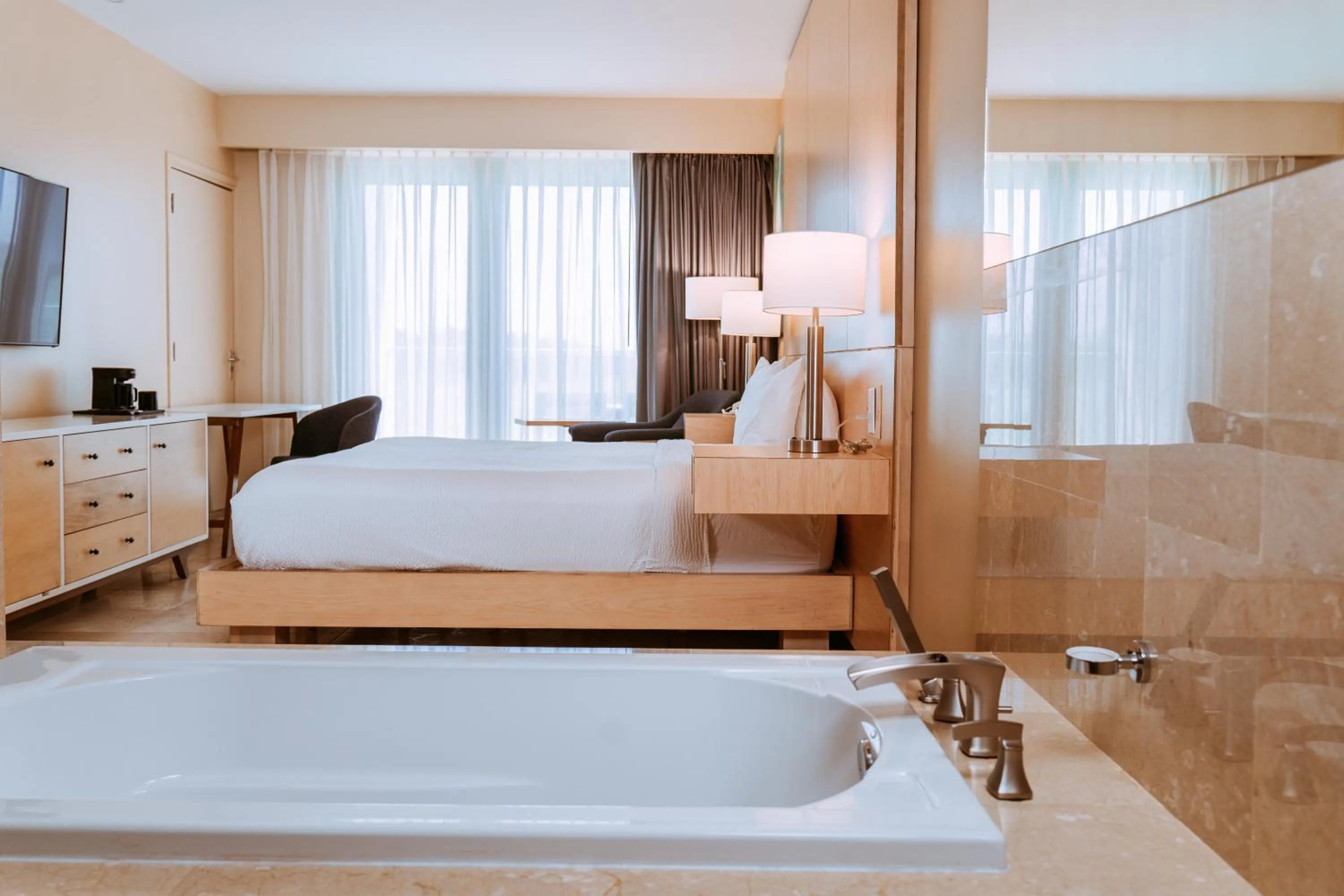 Bed in The Mill Resort and Suites