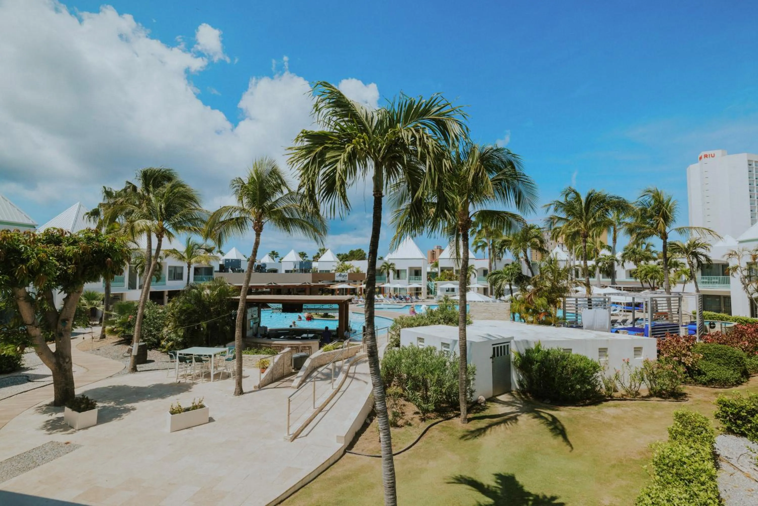Pool view in The Mill Resort and Suites