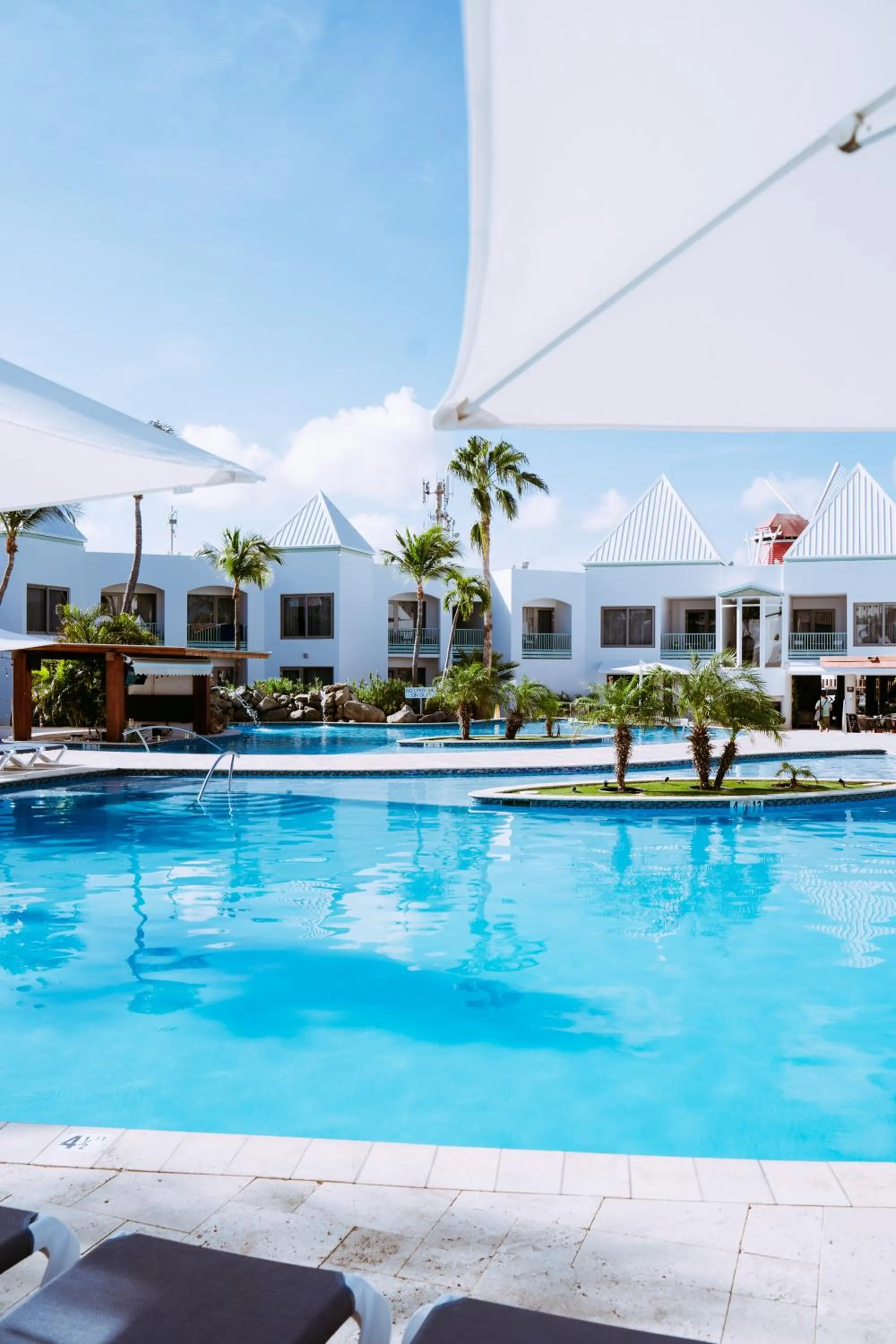 Pool view in The Mill Resort and Suites