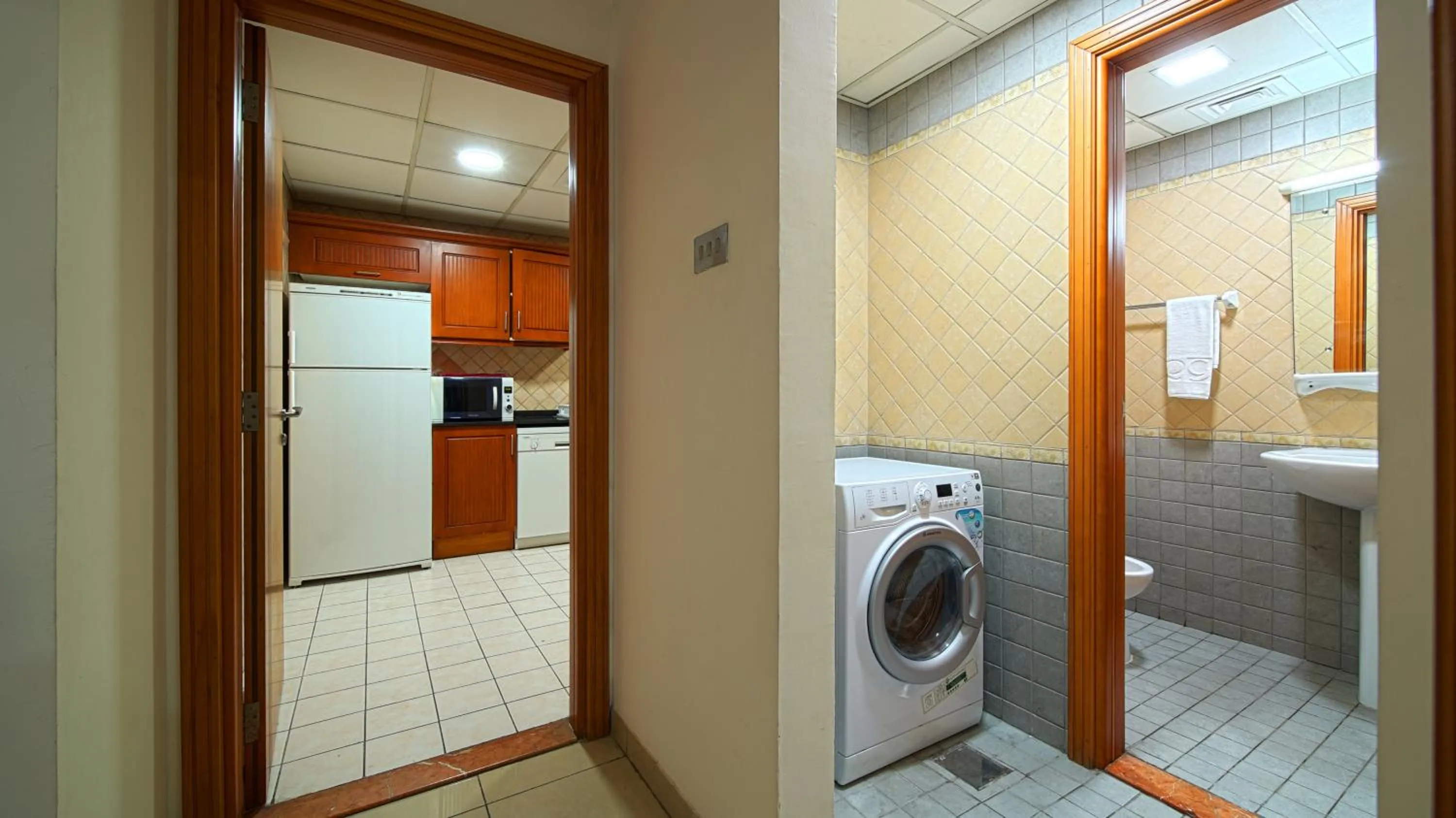 washing machine in Rose Garden Hotel Apartments - Bur Dubai