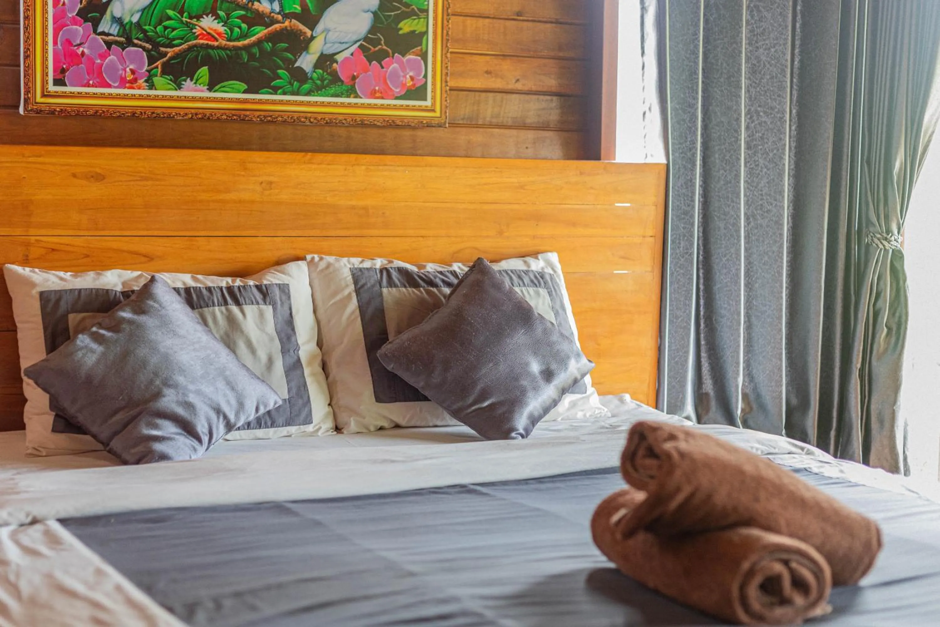 Bed in Cabana Bali Villa